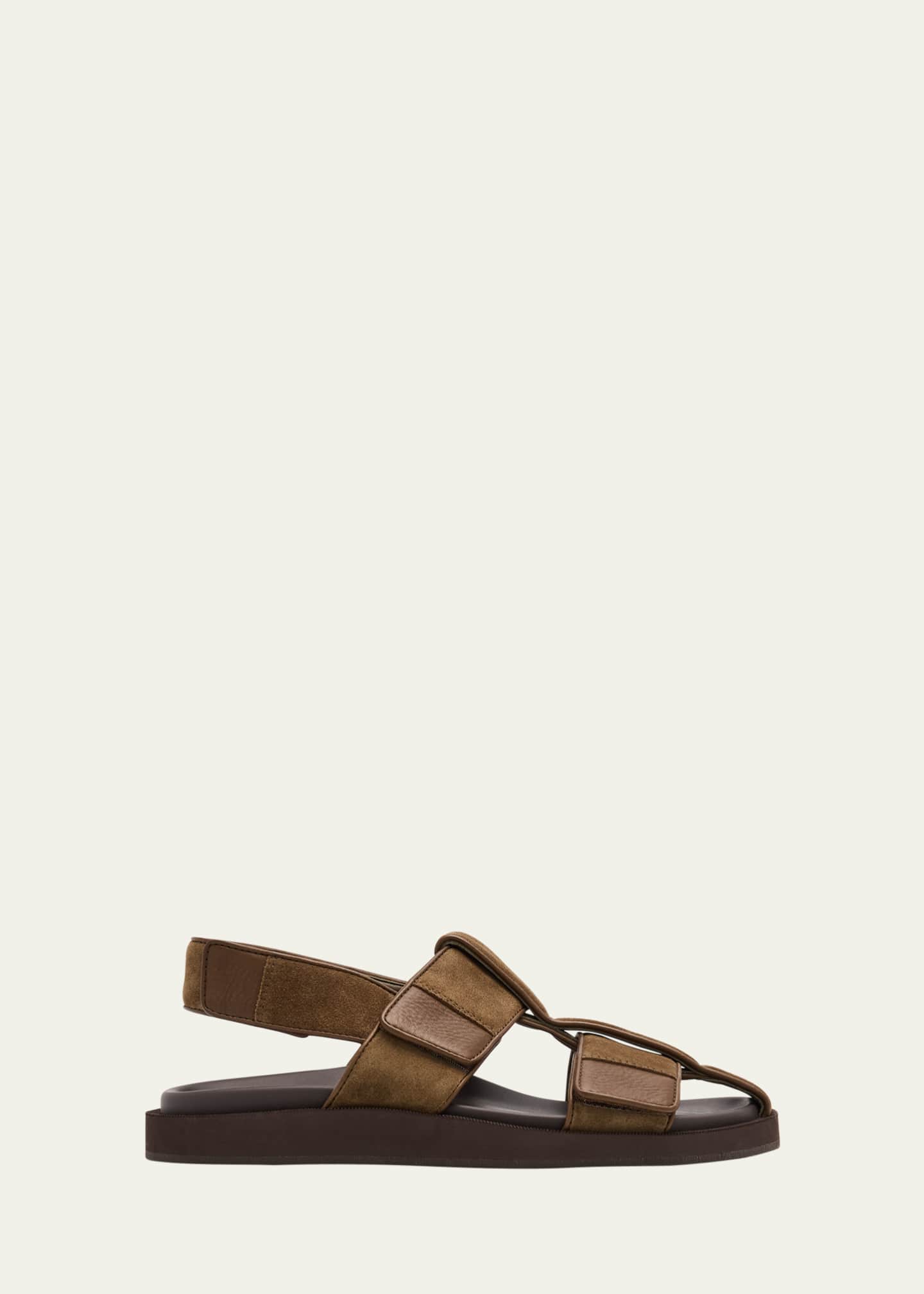 John Lobb Men's Milford Suede Fisherman Sandals Image 1 of 4