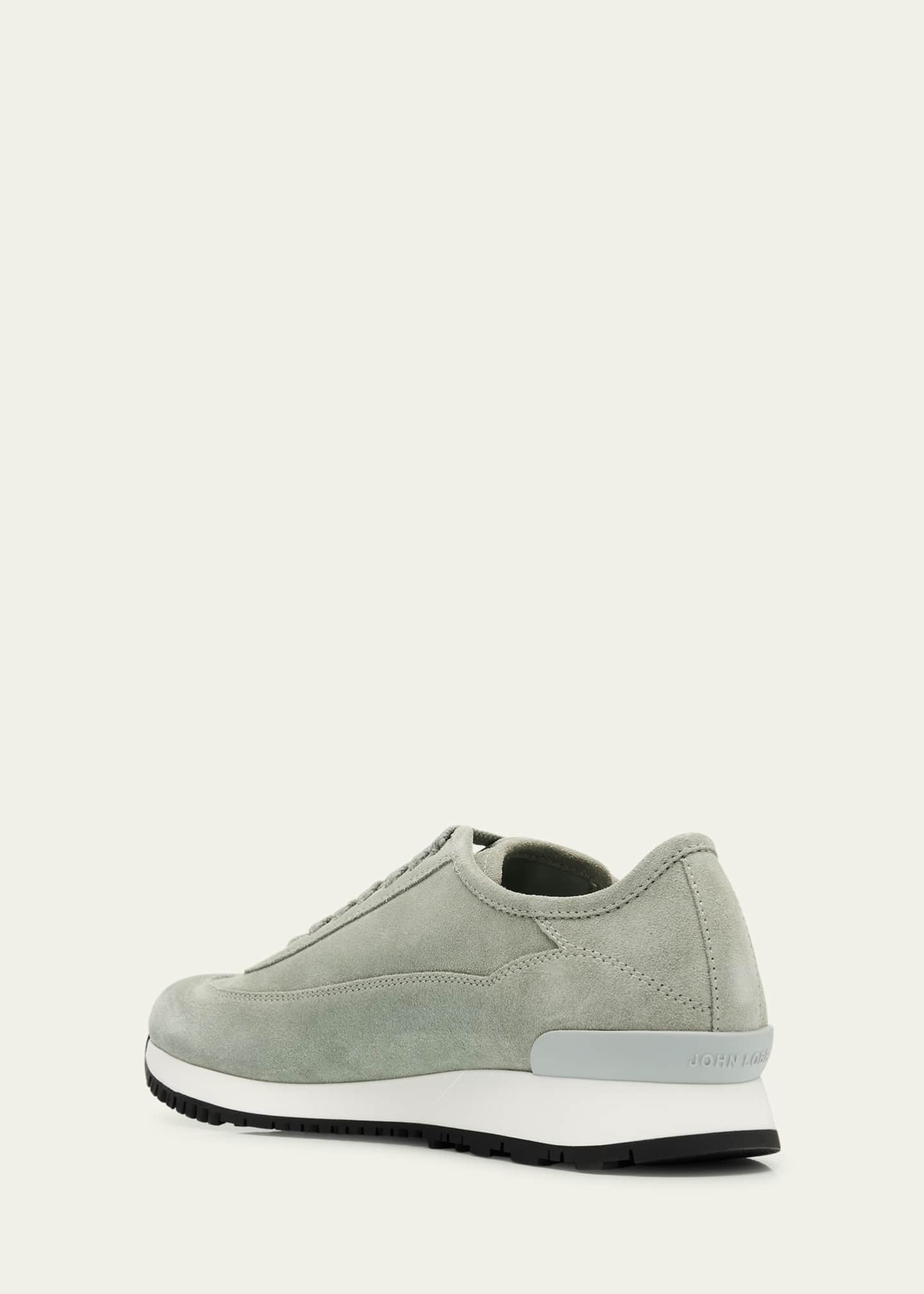 John Lobb Men's Foundry II Suede Runner Sneakers Image 2 of 4