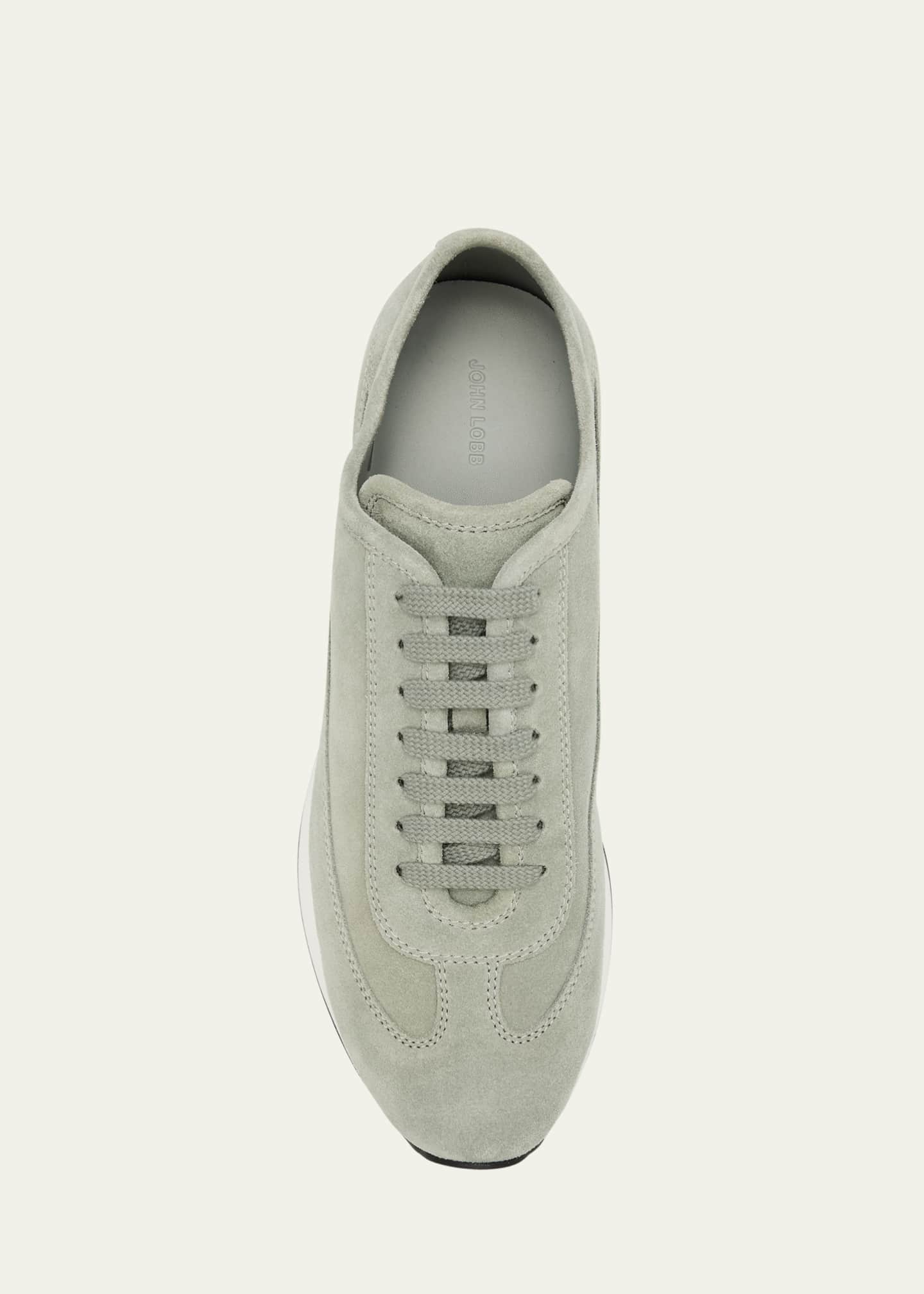 John Lobb Men's Foundry II Suede Runner Sneakers Image 4 of 4