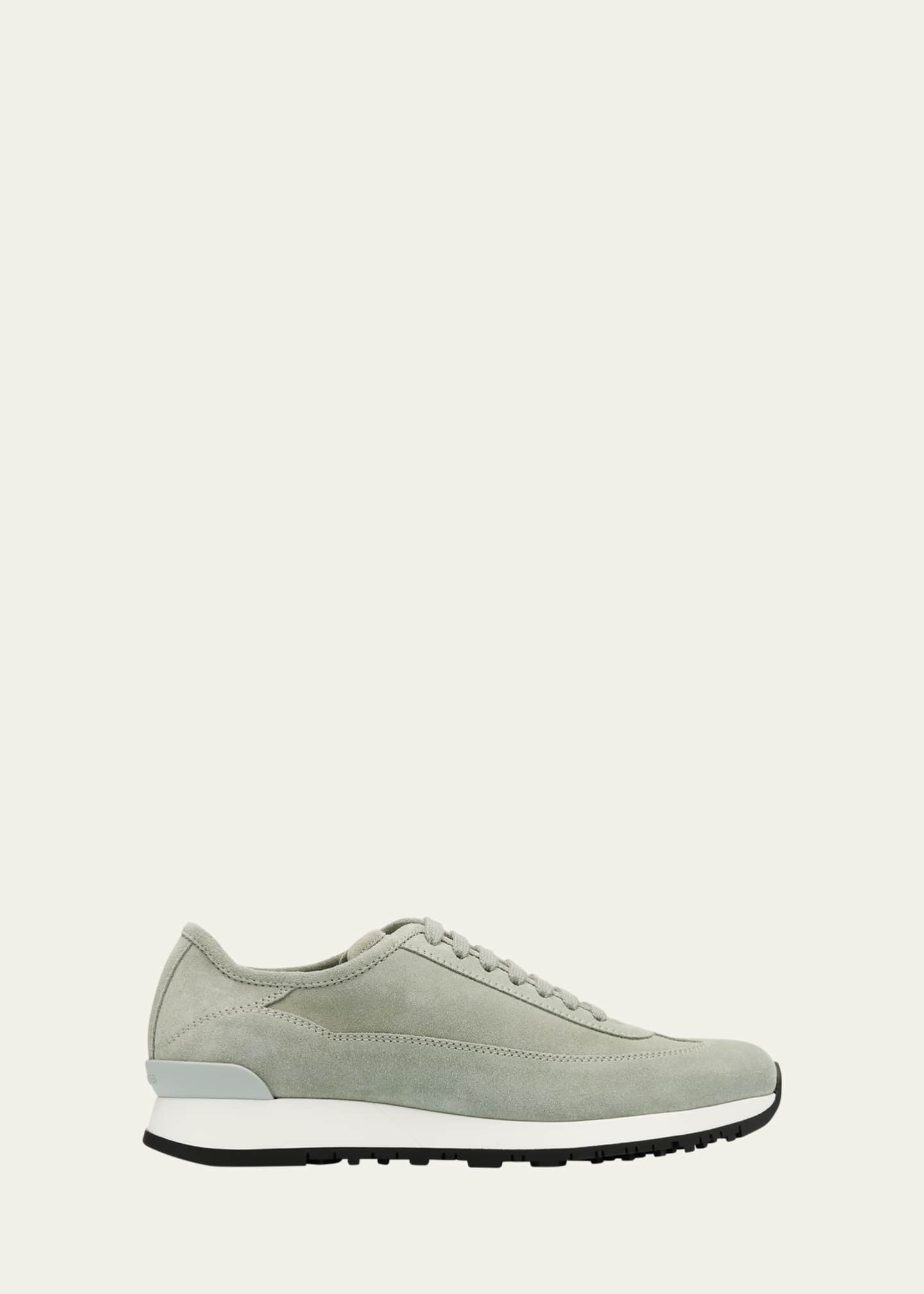 John Lobb Men's Foundry II Suede Runner Sneakers Image 1 of 4