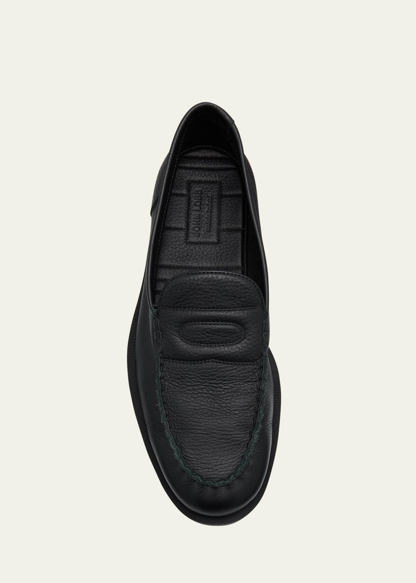 John Lobb Men's Pace Suede Penny Loafers Image 6 of 6