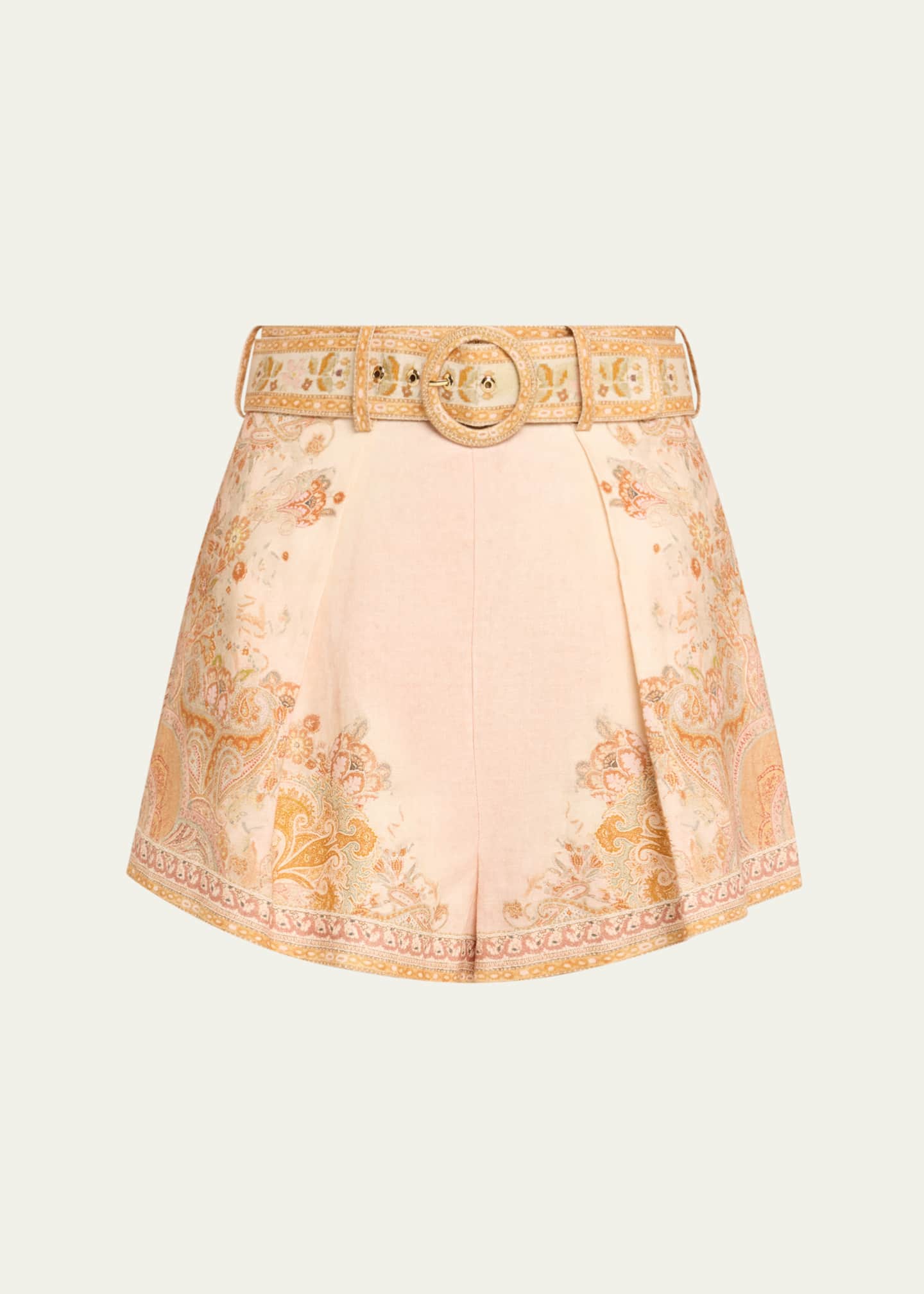 Zimmermann Acacia Tuck Shorts Image 1 of 5