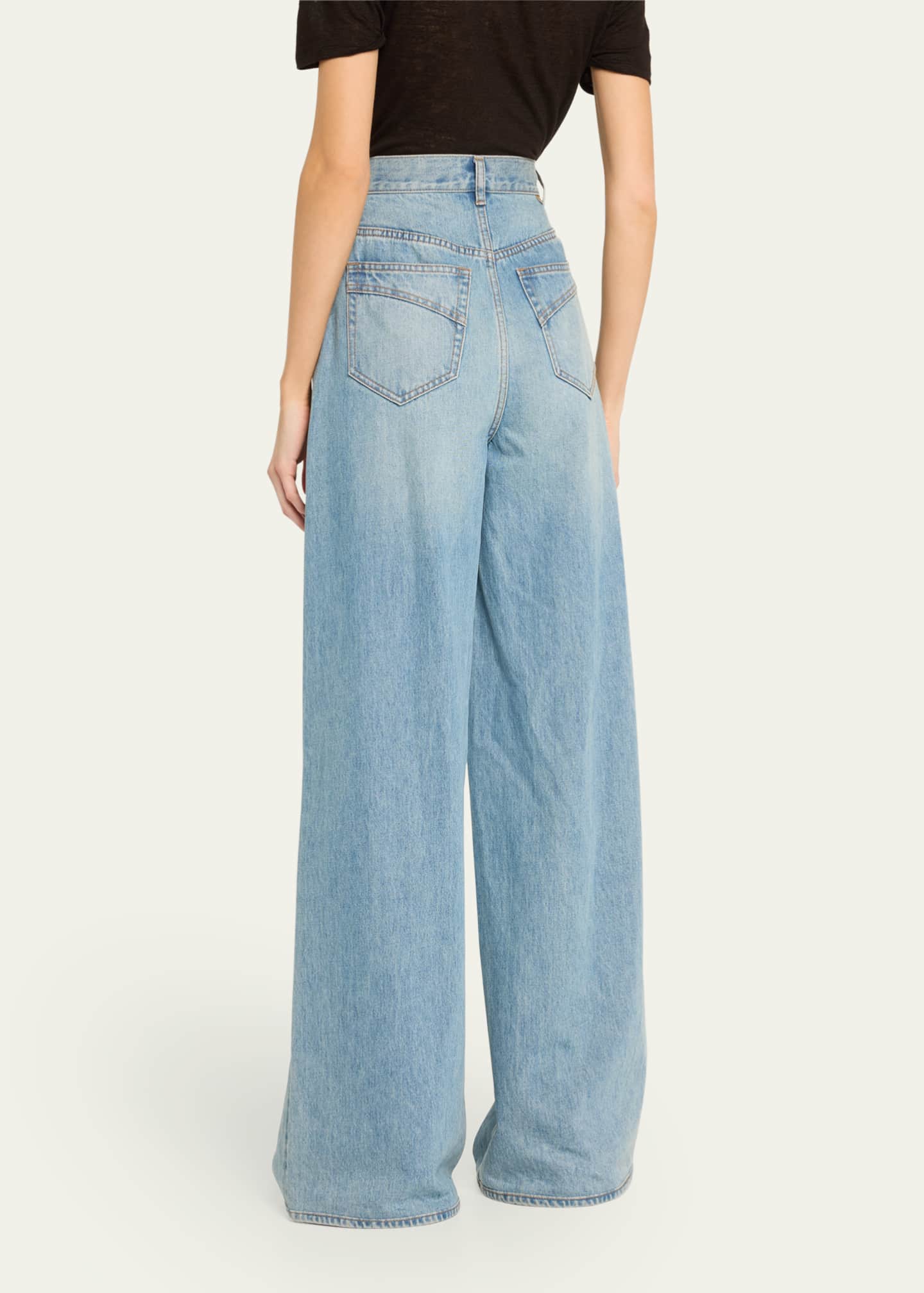 Zimmermann Crush Straight Wide Jeans Image 3 of 5