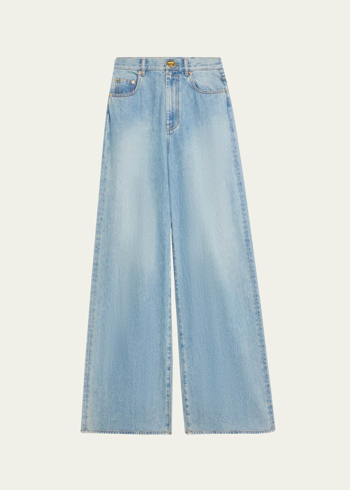 Zimmermann Crush Straight Wide Jeans Image 1 of 5