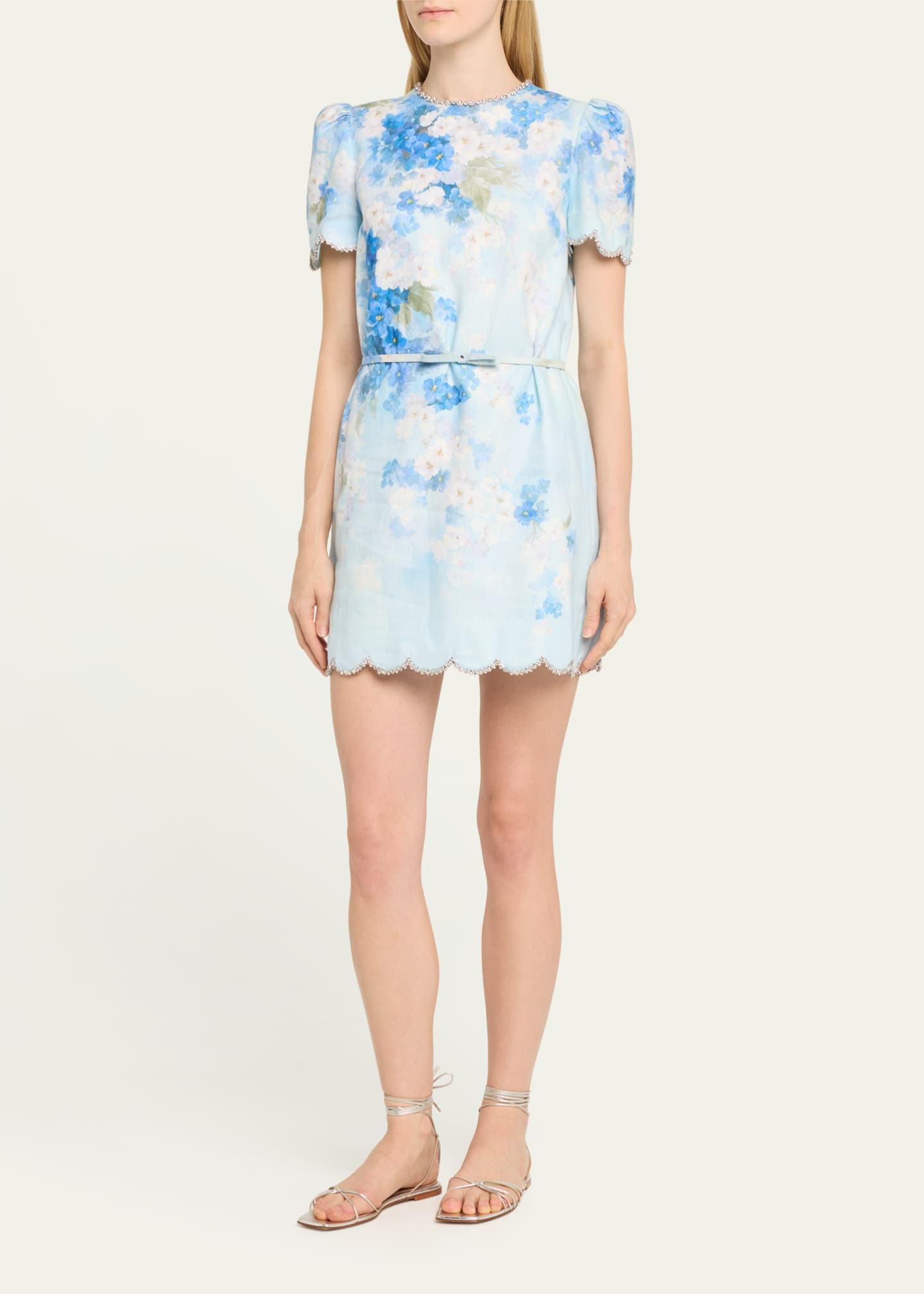 Scalloped shift dress cheap