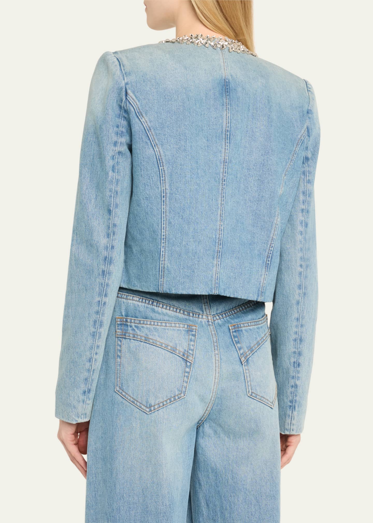 Zimmermann Crush Embellished Denim Jacket Image 3 of 5