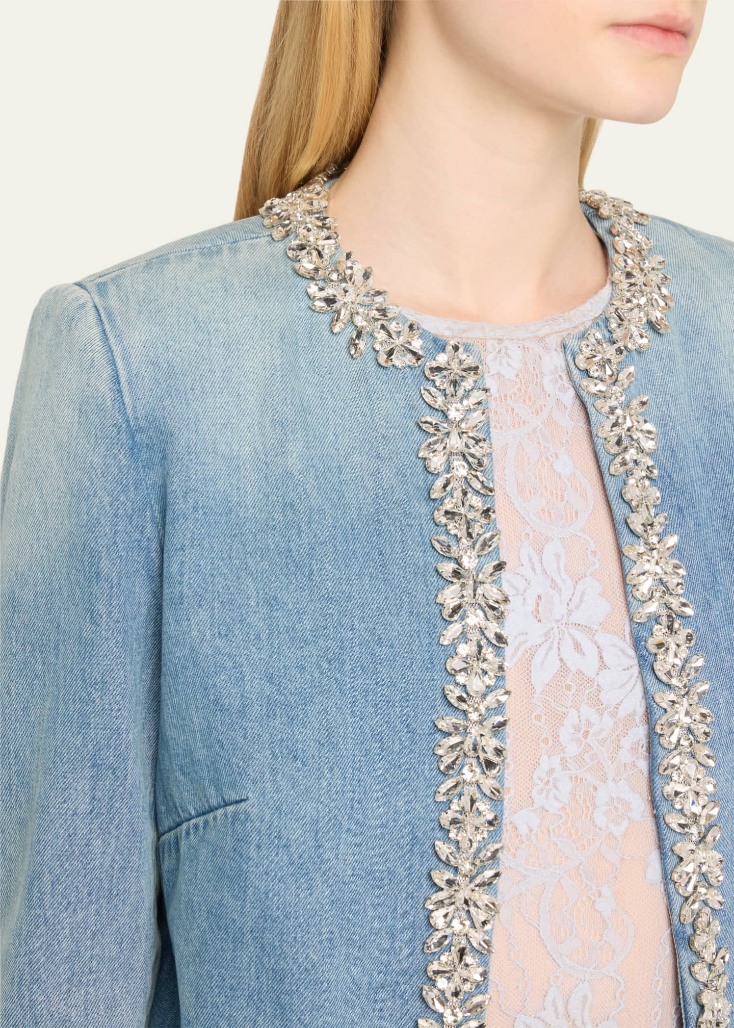 Zimmermann Crush Embellished Denim Jacket Image 5 of 5