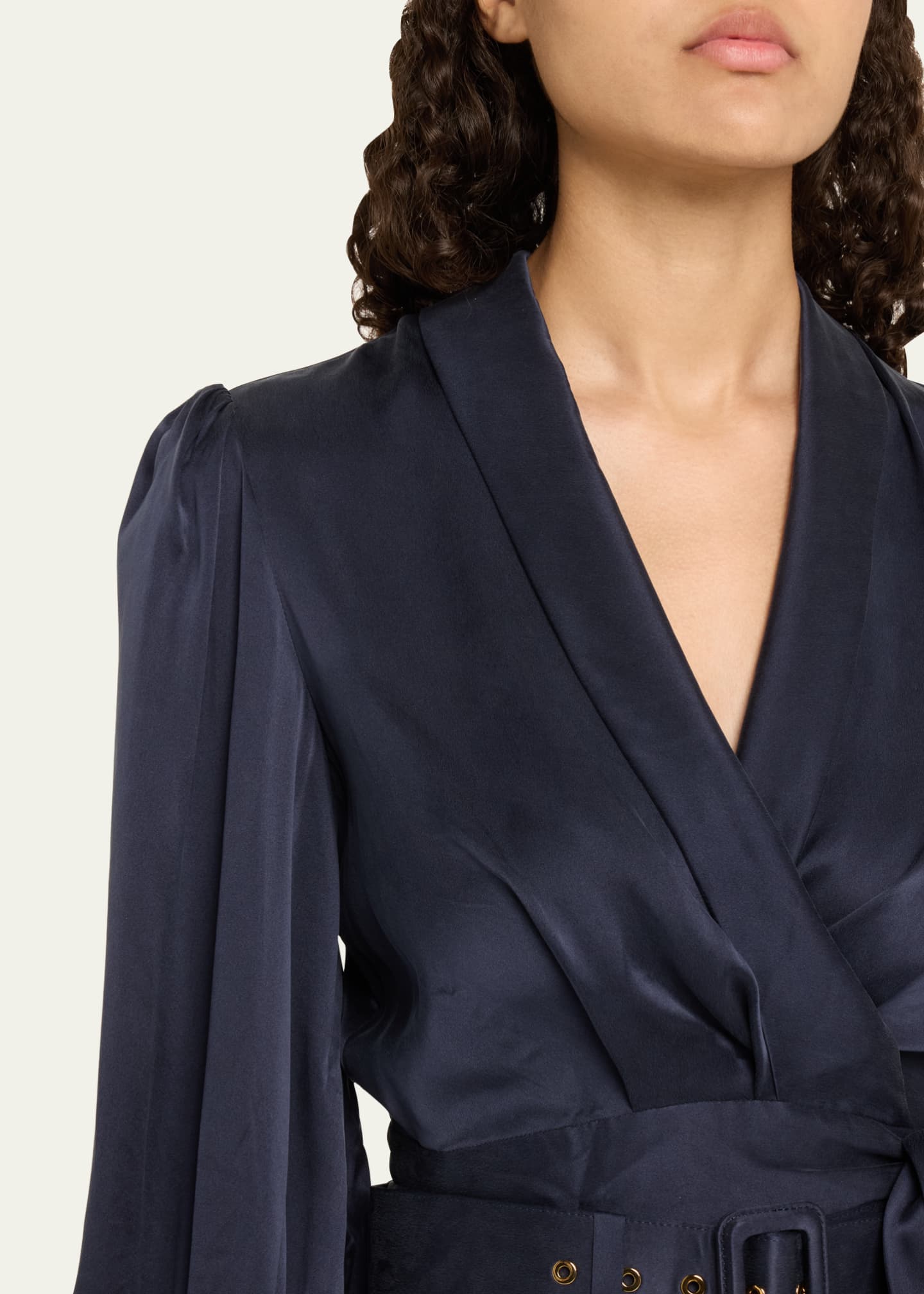 Silk Wrap Top