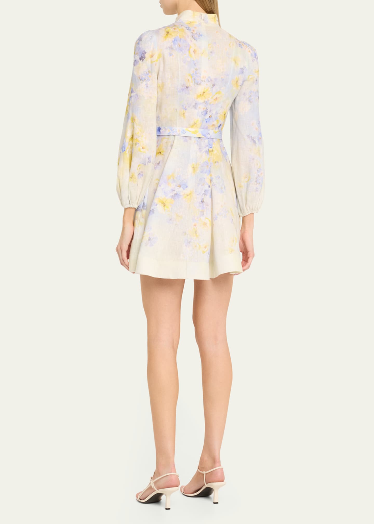 Zimmermann Crush Buttoned Mini Dress Image 3 of 5
