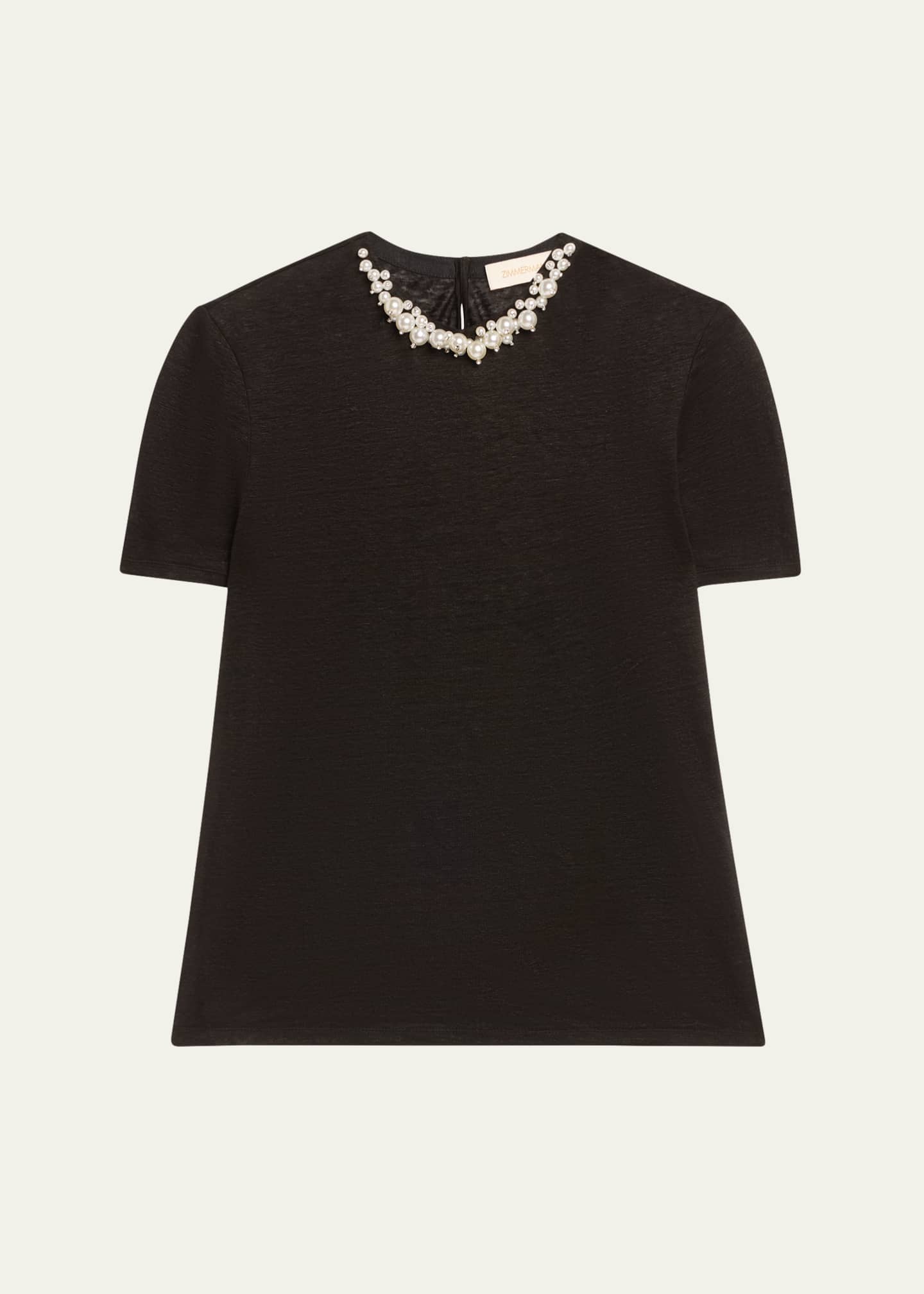 Zimmermann Crush Embellished Tee Image 1 of 5