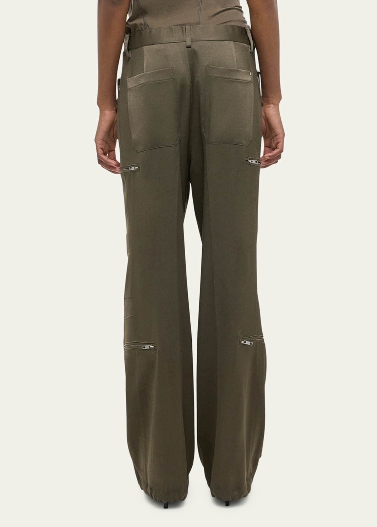 Helmut Lang Fluid-Satin Flight Pants Image 3 of 4