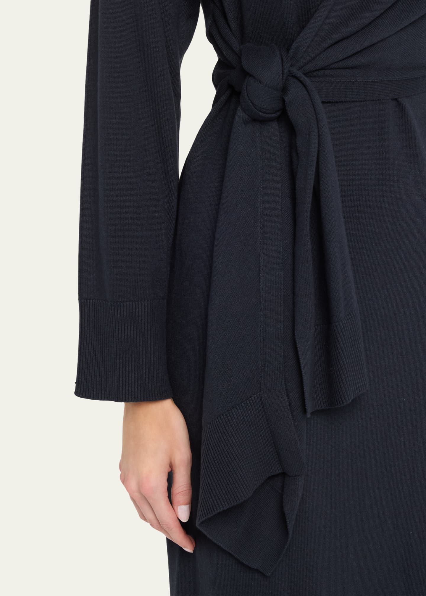 SIMKHAI Skyla Cashmere-Blend Wrap Dress Image 5 of 5