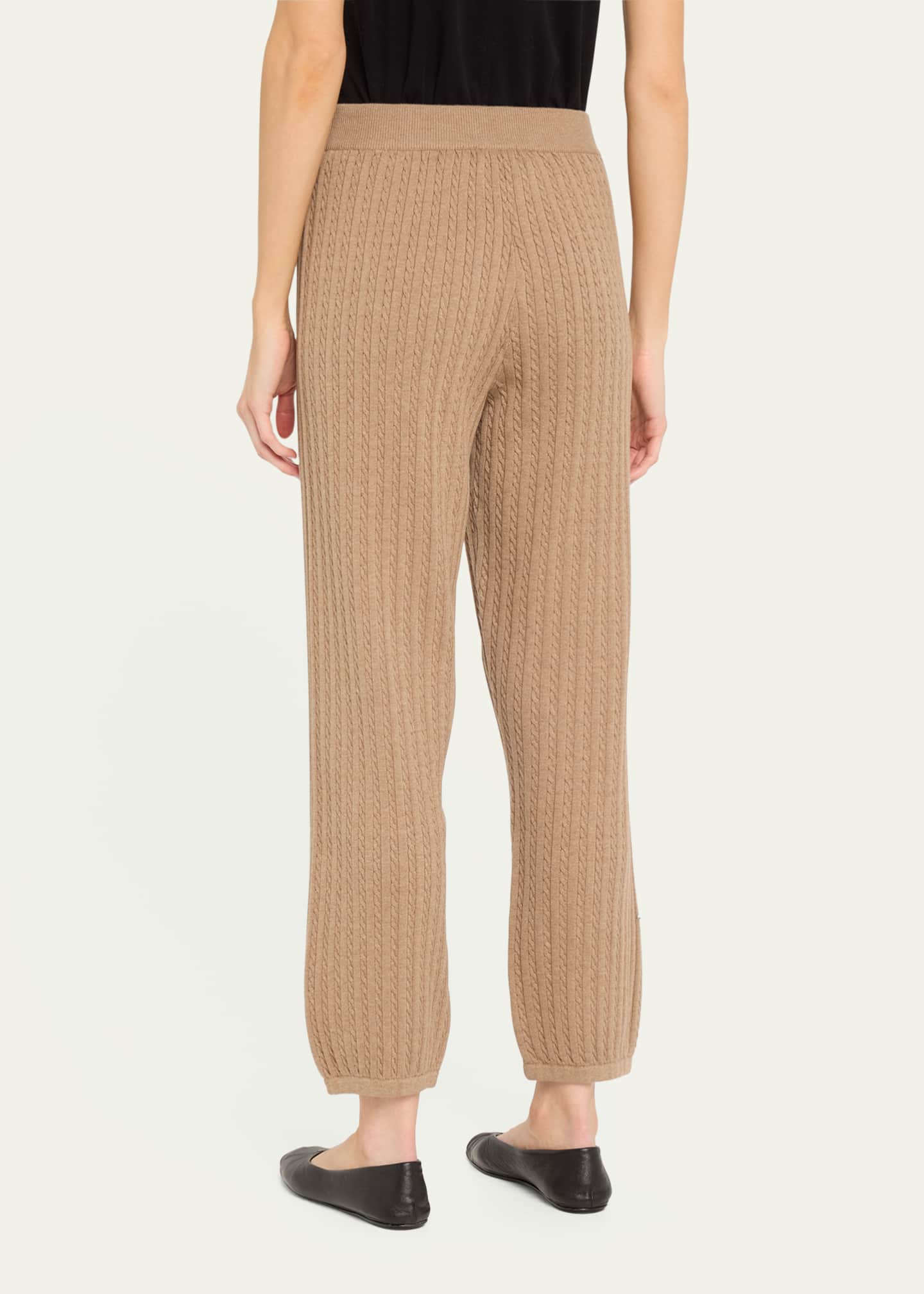 SIMKHAI Cable-Knit Joggers Image 3 of 5