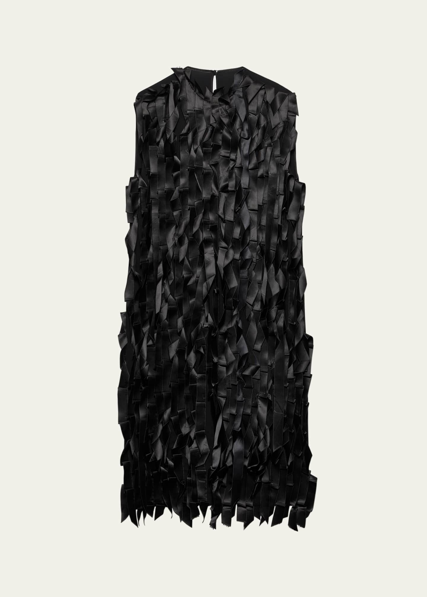 Prada Satin Bow Midi Dress Image 1 of 4