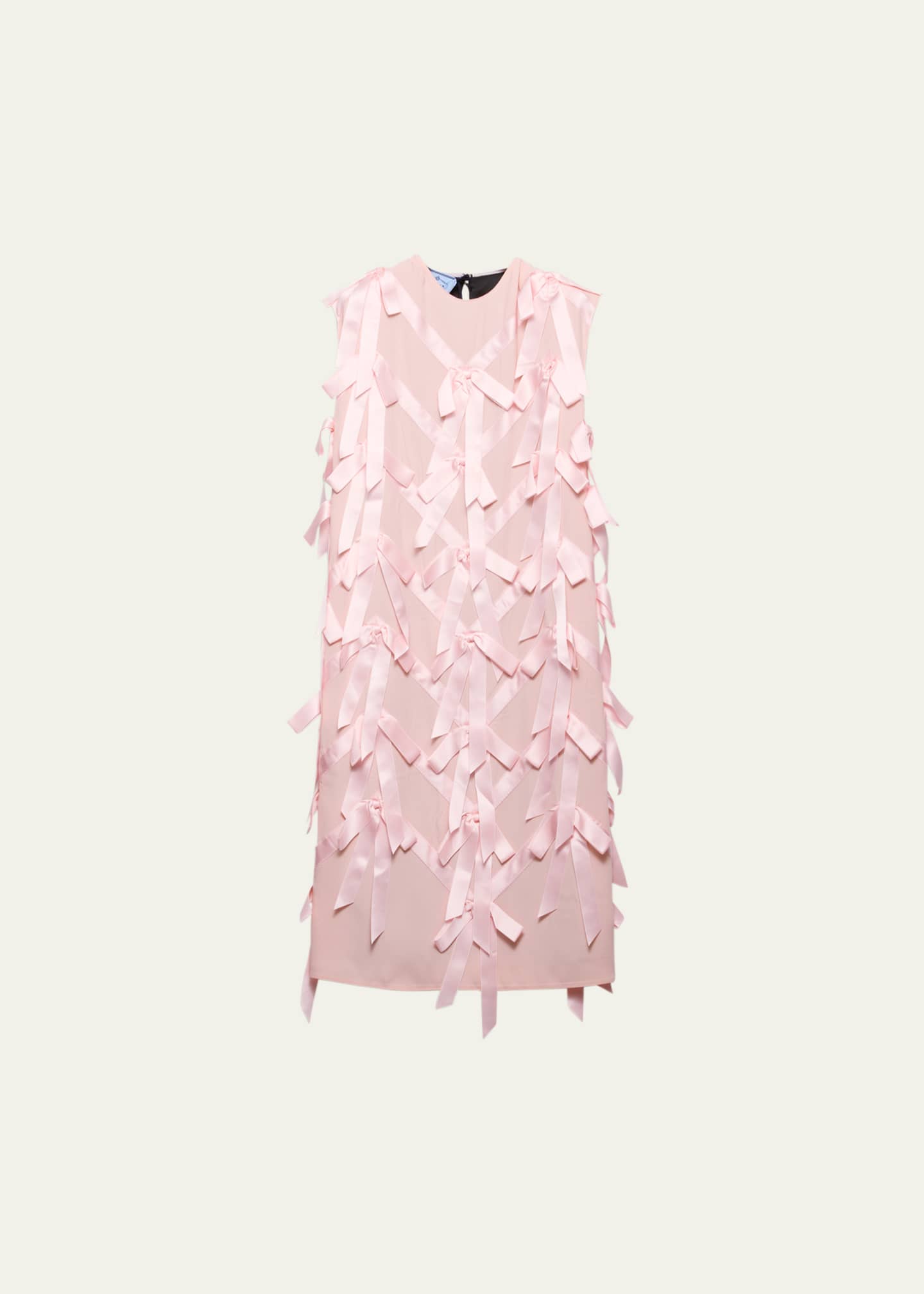 Prada Bow Sable Midi Dress Image 1 of 4