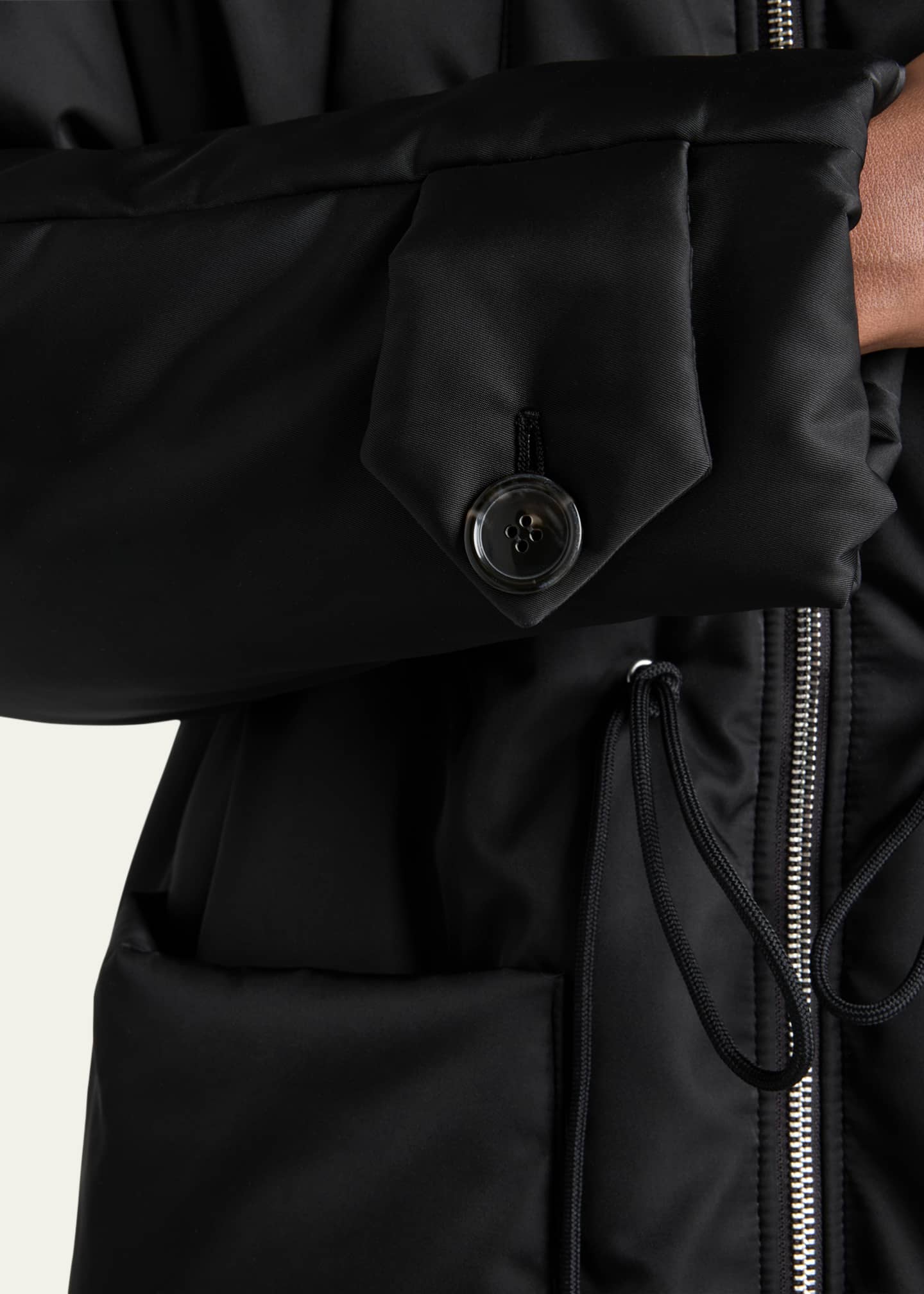 Prada Re-Nylon Hooded Down Coat Image 4 of 4