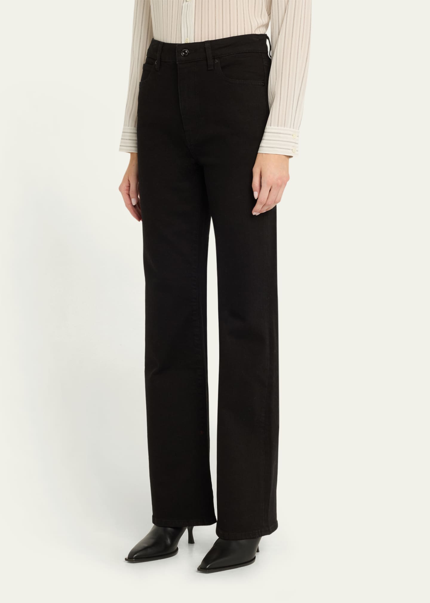 FRAME The Arrow Mid-Rise Straight Denim Jeans Image 4 of 5