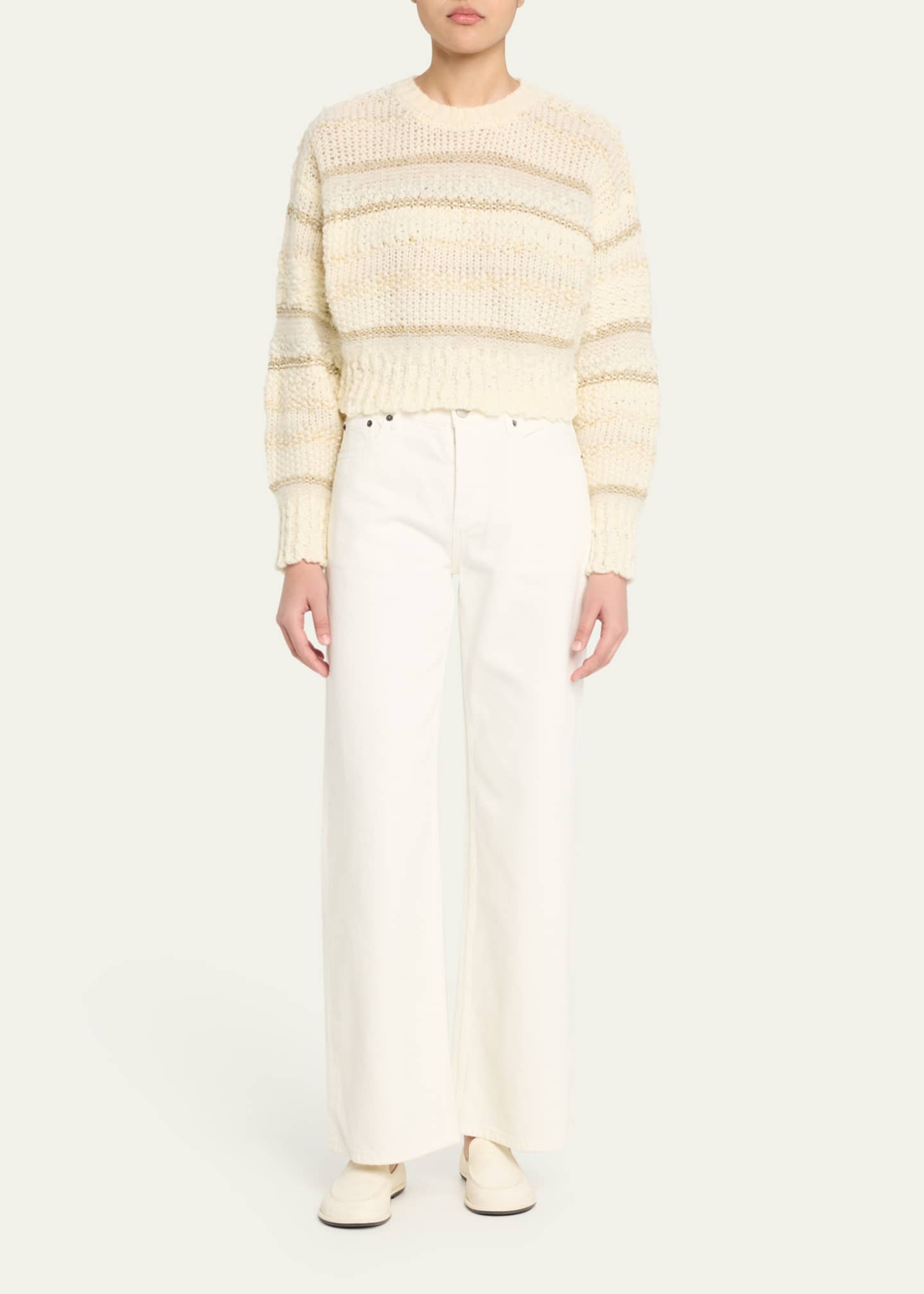 FRAME Textured Stripe Sweater Image 2 of 5
