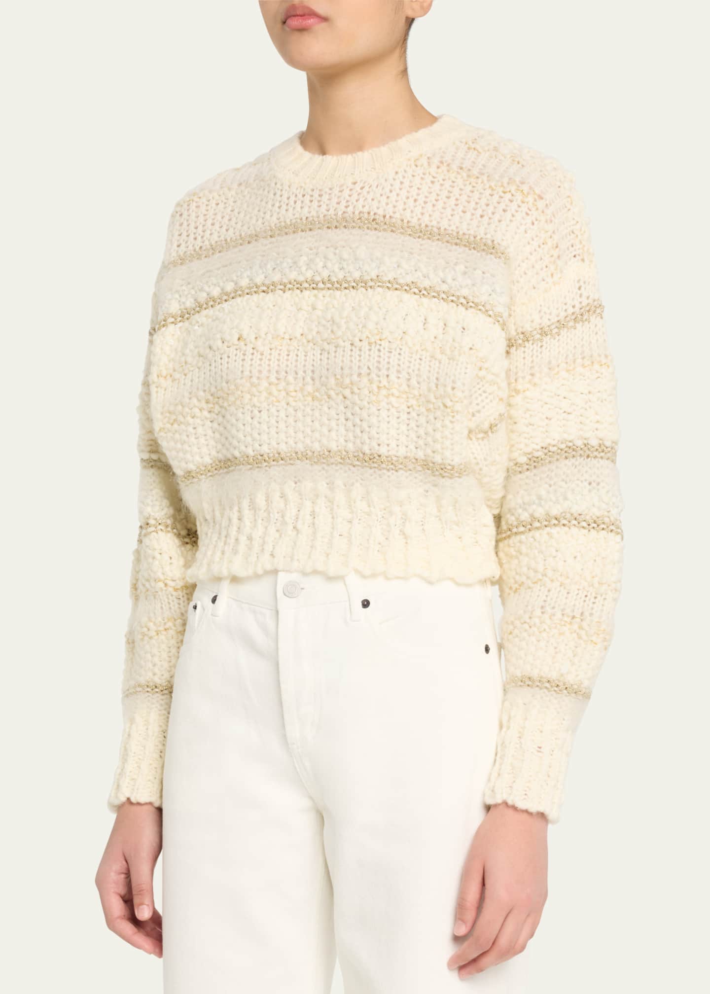 FRAME Textured Stripe Sweater Image 4 of 5
