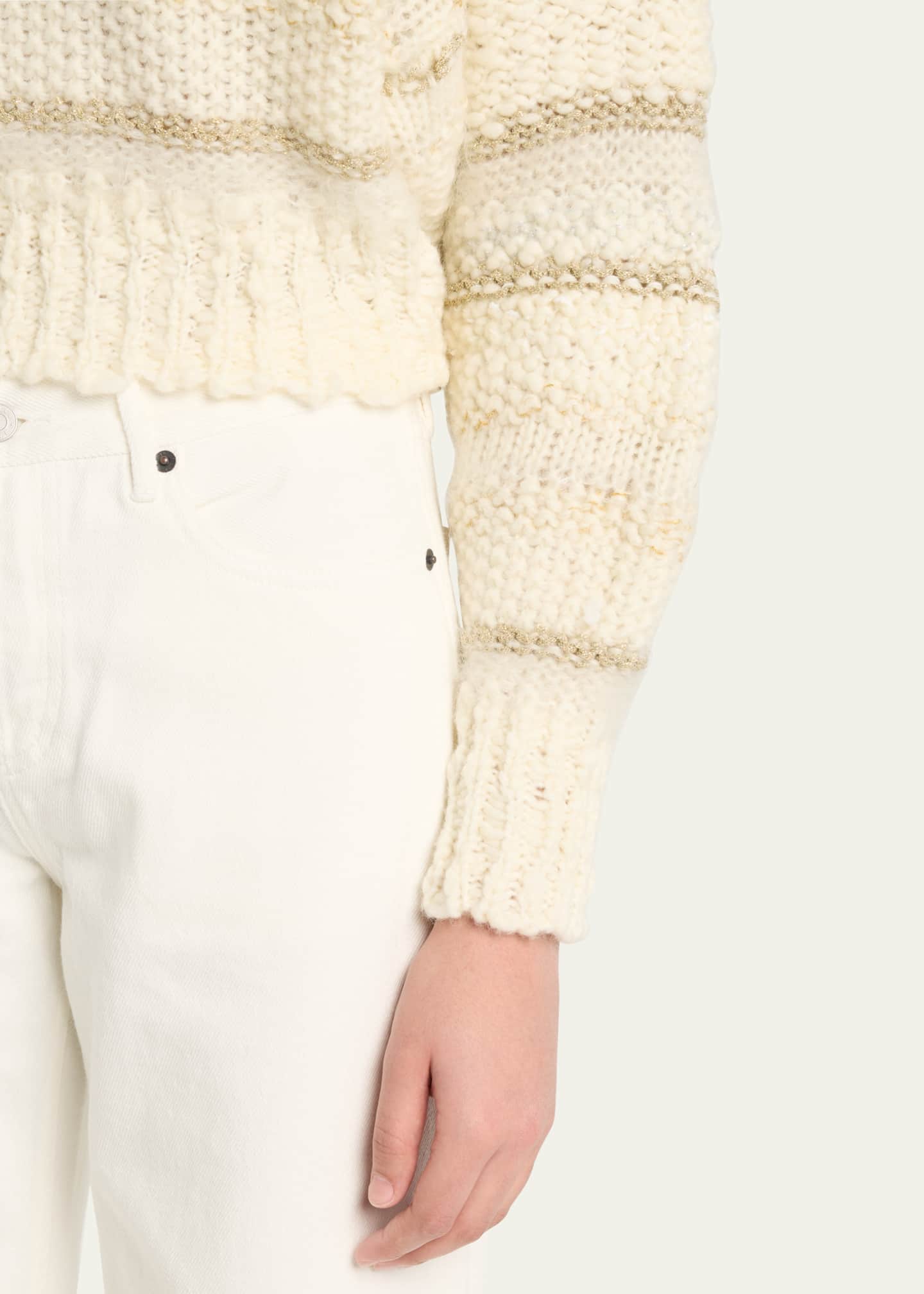 FRAME Textured Stripe Sweater Image 5 of 5
