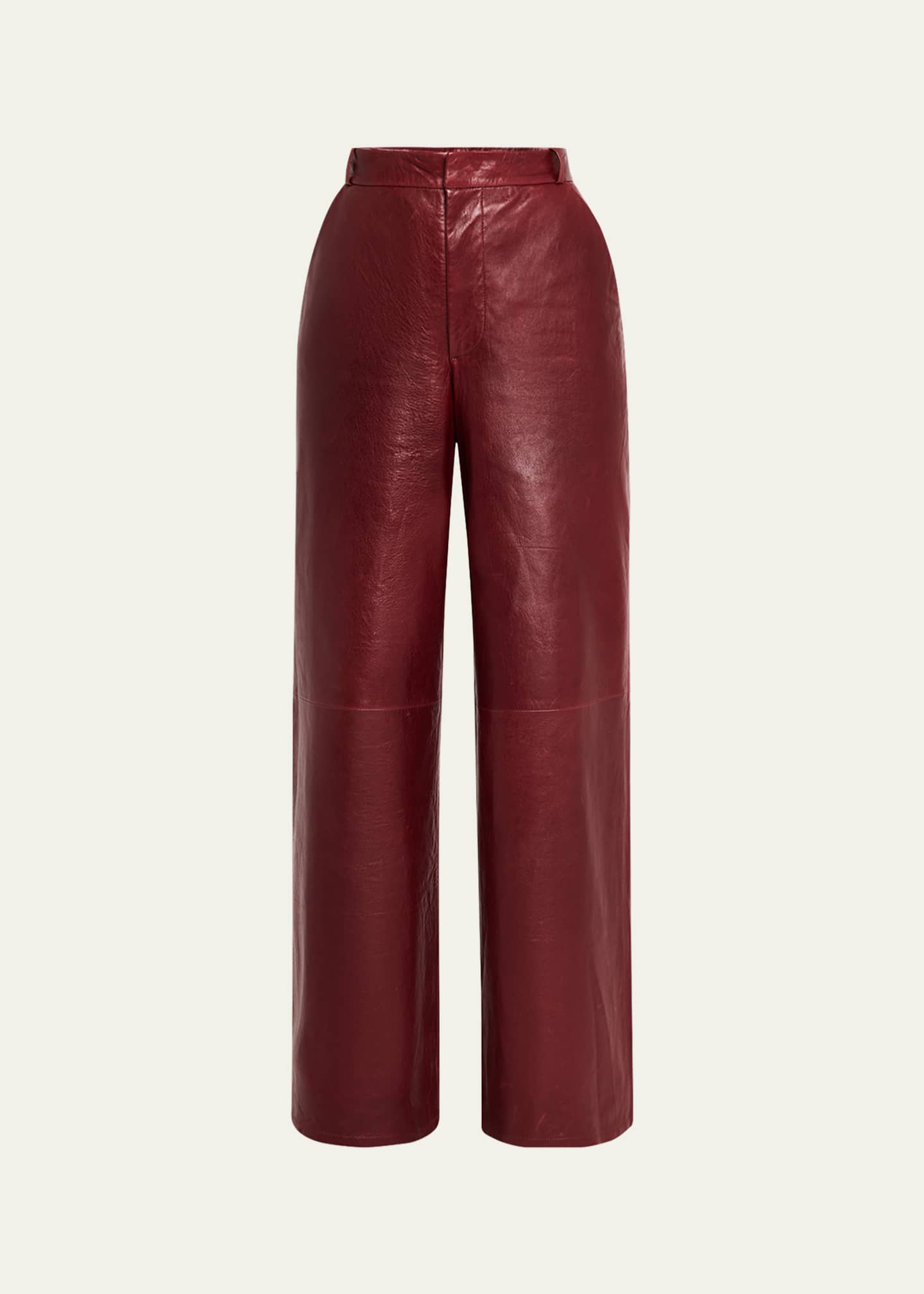 FRAME The Wide Leather Trousers Image 1 of 5