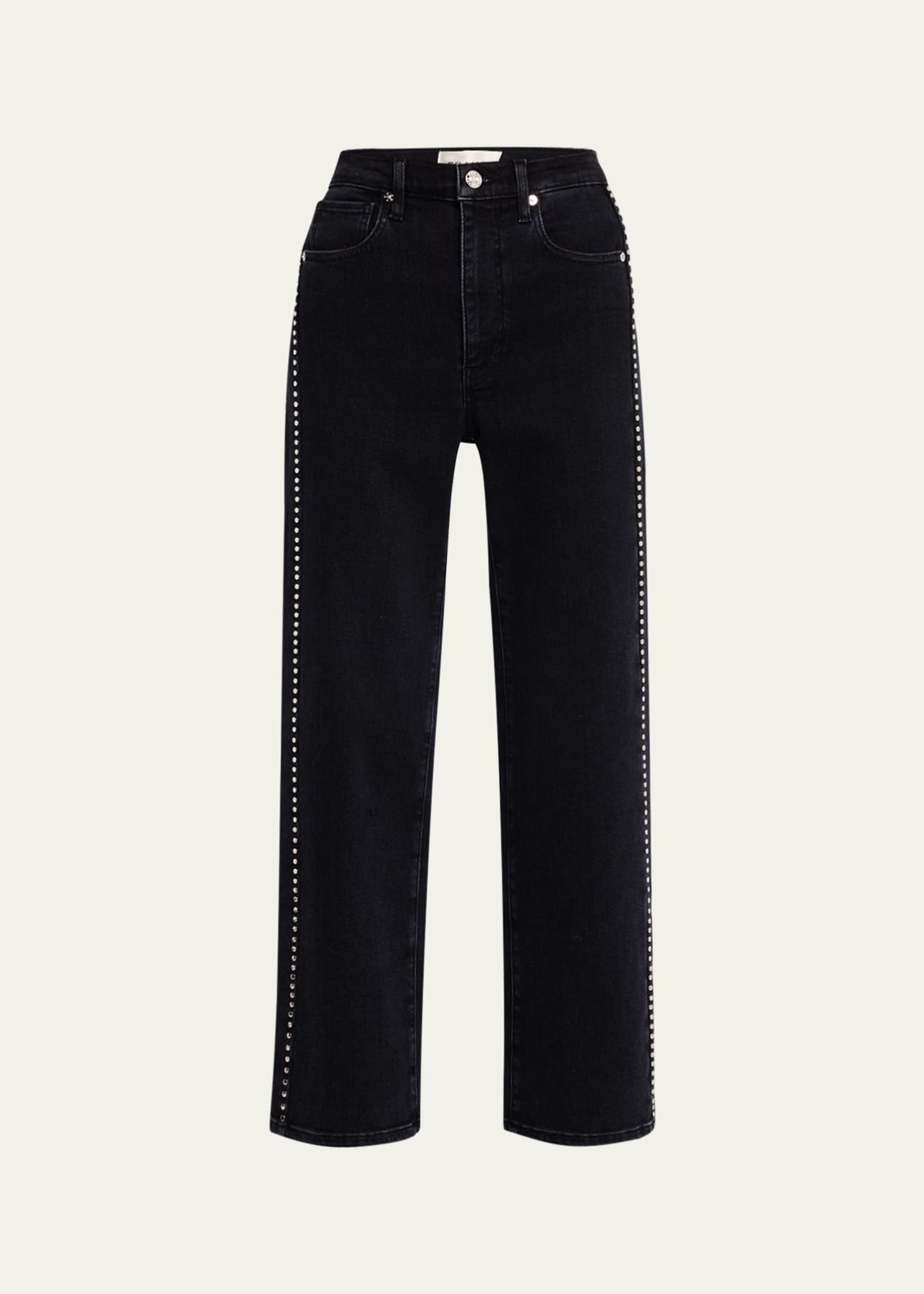 FRAME Le Sleek Straight Studded Jeans Image 1 of 5