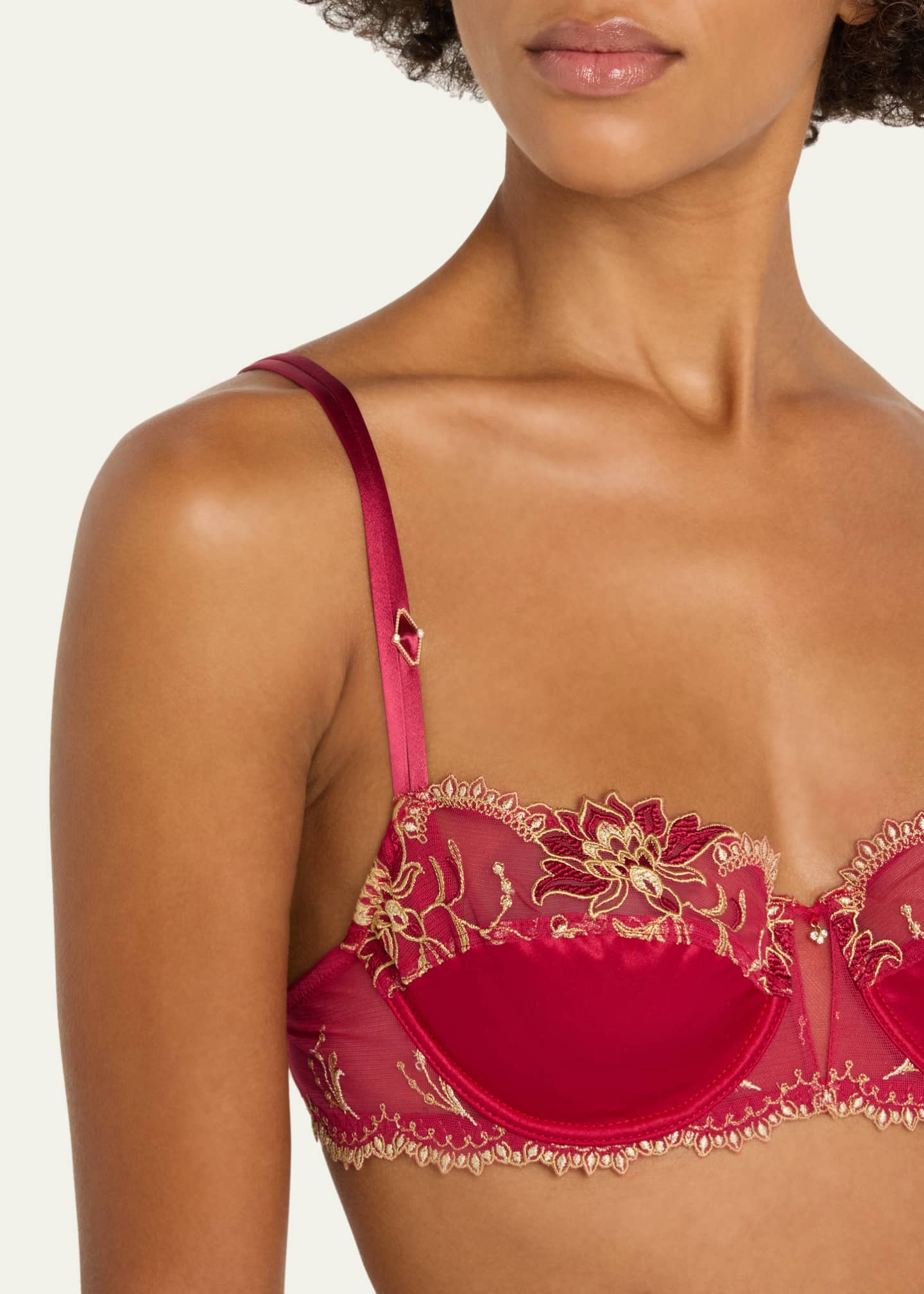 Lise Charmel Embroidered Lace Demi Bra Image 4 of 4