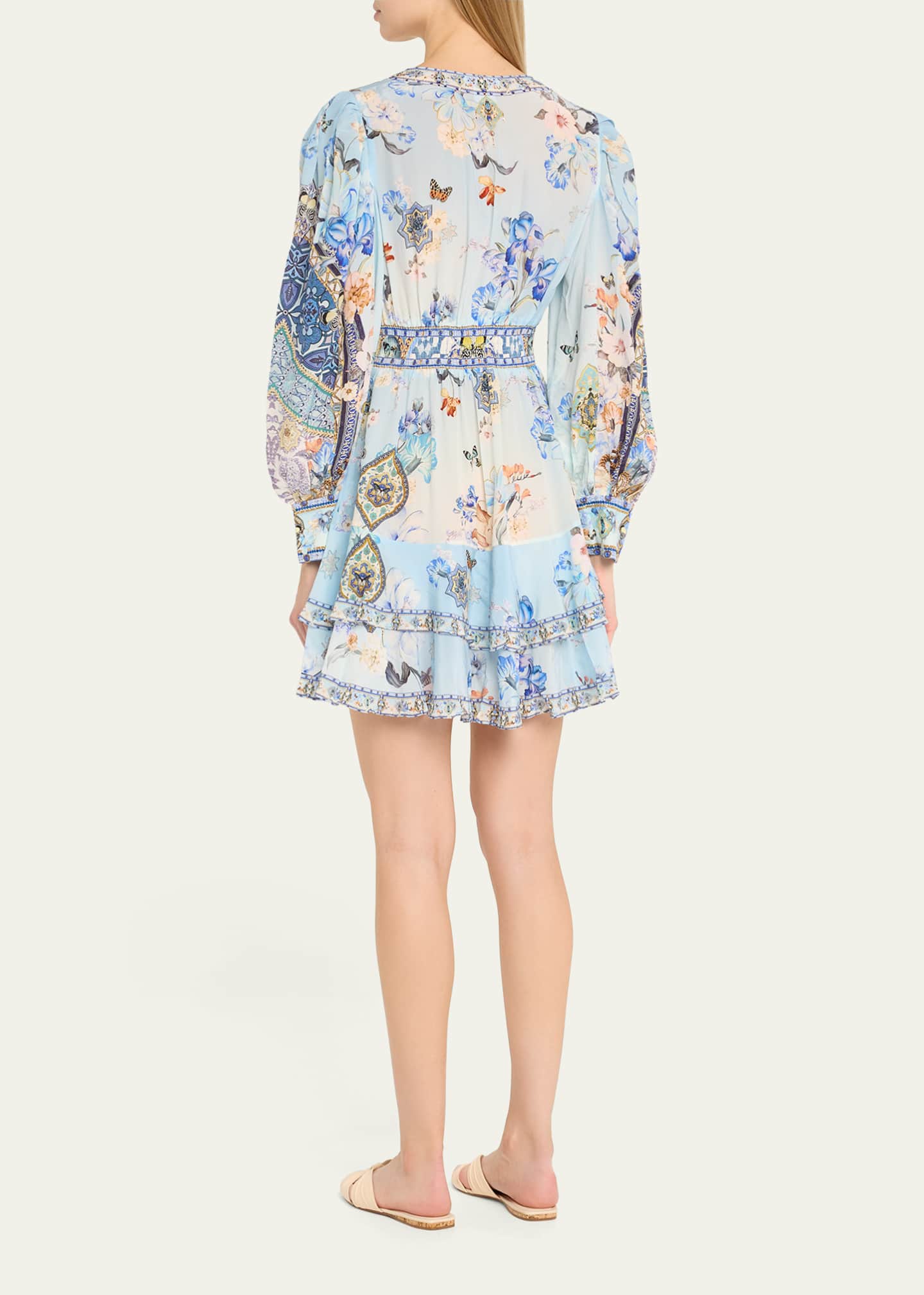 Camilla Al Manial Palace Memoirs Button-Front Frill Dress Image 3 of 5