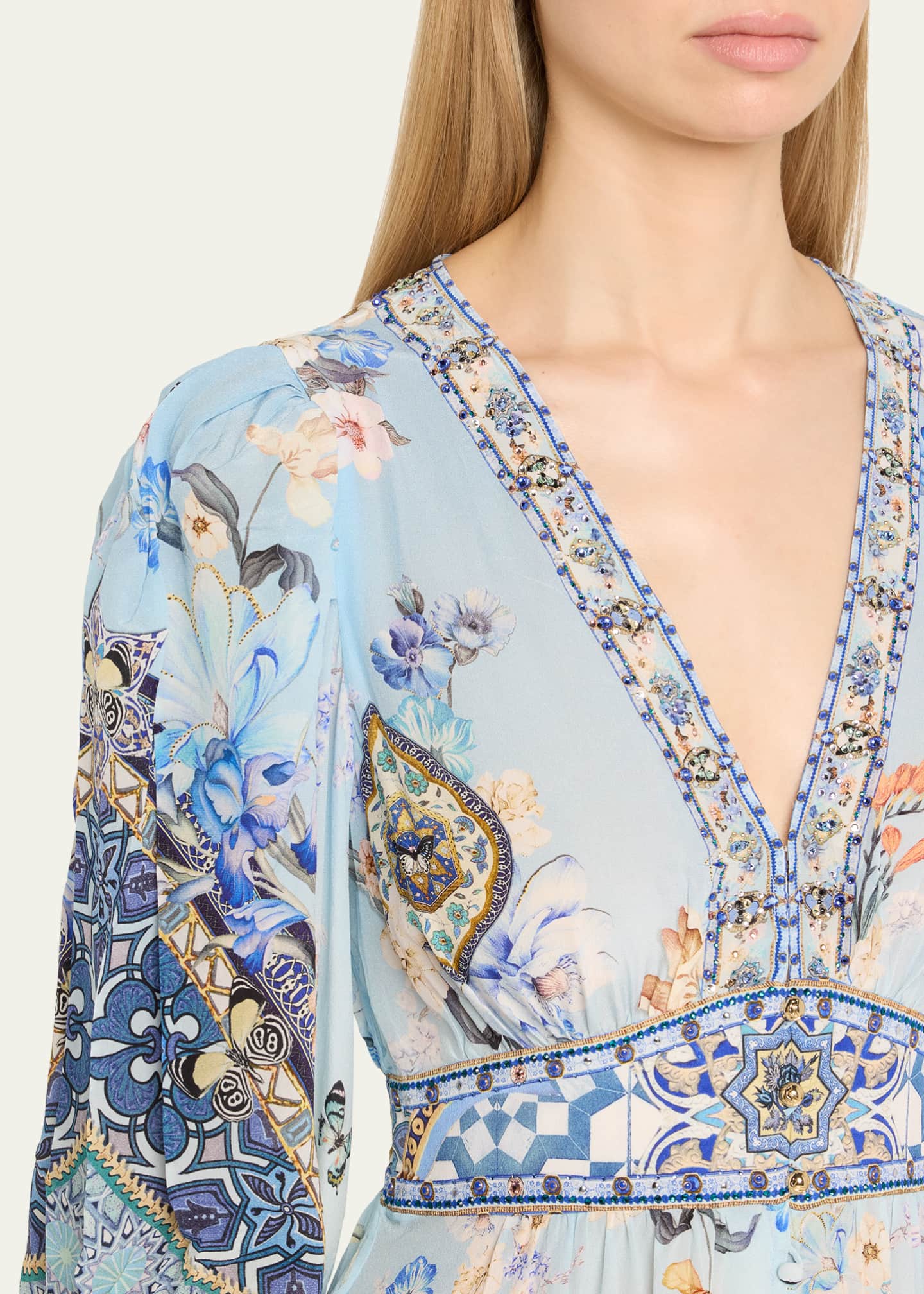 Camilla Al Manial Palace Memoirs Button-Front Frill Dress Image 5 of 5