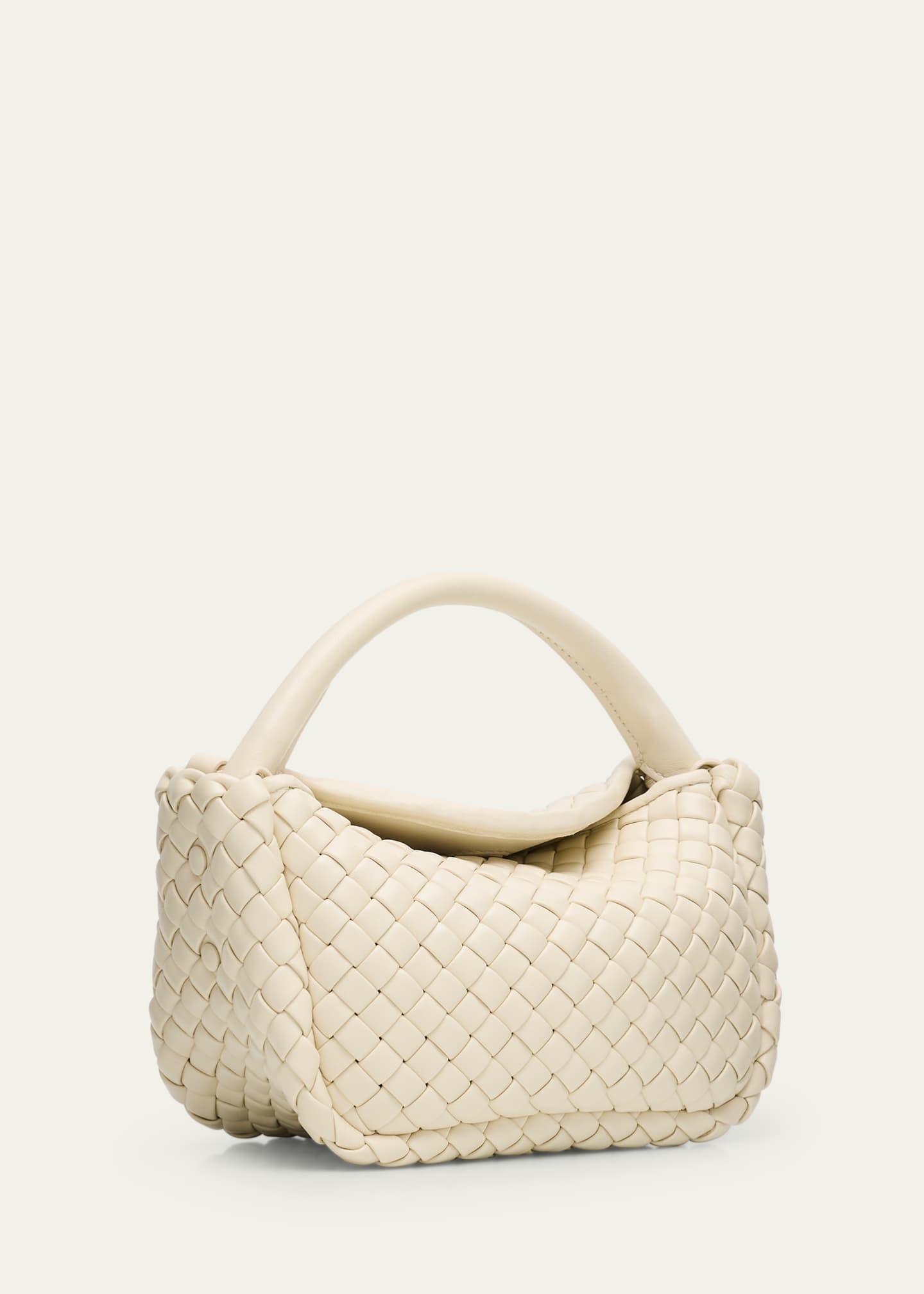 Bottega Veneta Cobble Mini Leather Top-Handle Bag Image 3 of 6