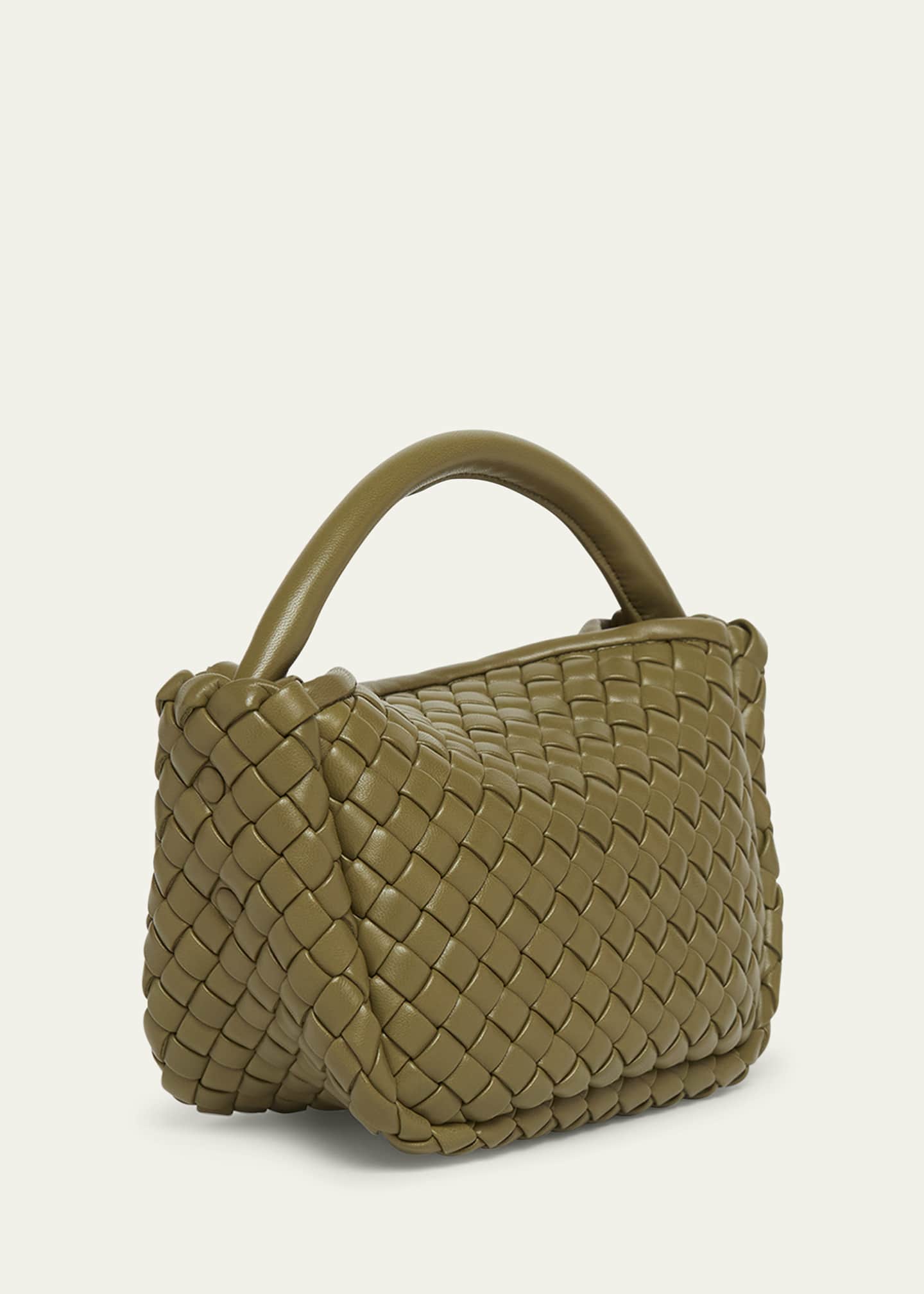 Bottega Veneta Cobble Mini Leather Top-Handle Bag Image 3 of 6