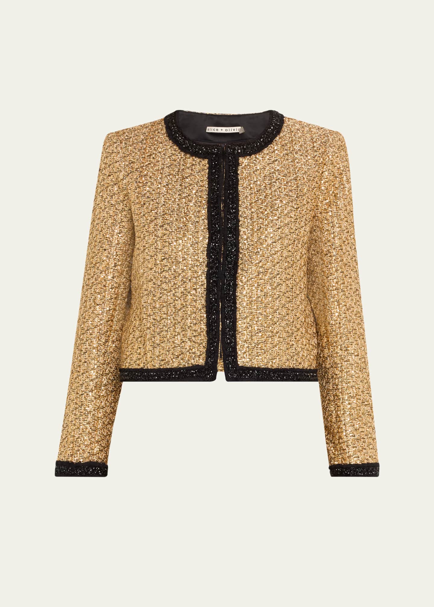 Alice olivia tweed jacket store