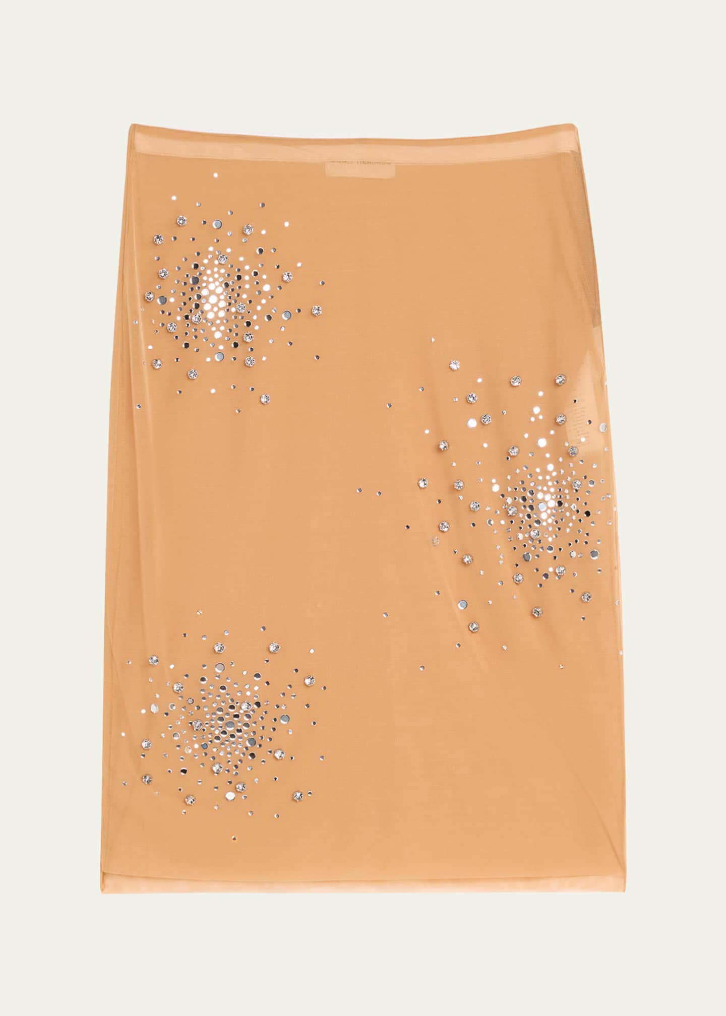 Rhinestone Splash Tulle Skirt