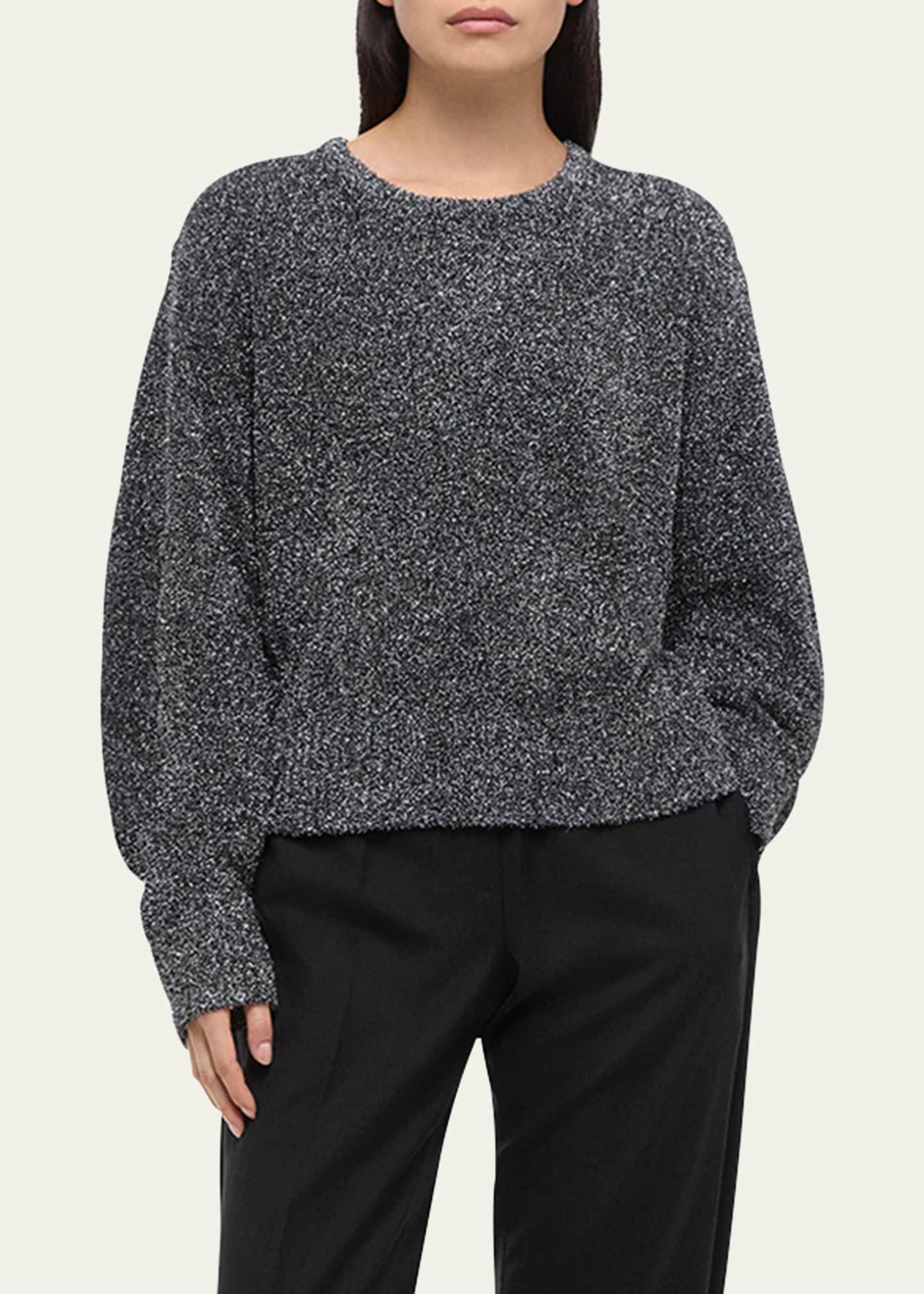 Helmut Lang Apex Sparkly Lurex Crewneck Sweater Image 4 of 5