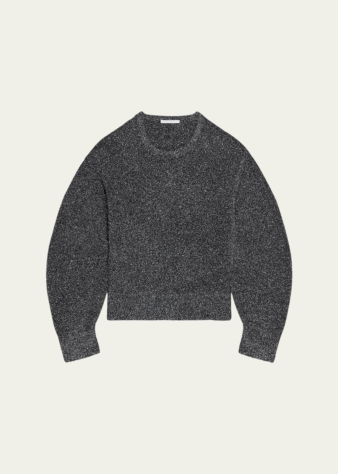 Helmut Lang Apex Sparkly Lurex Crewneck Sweater Image 1 of 5