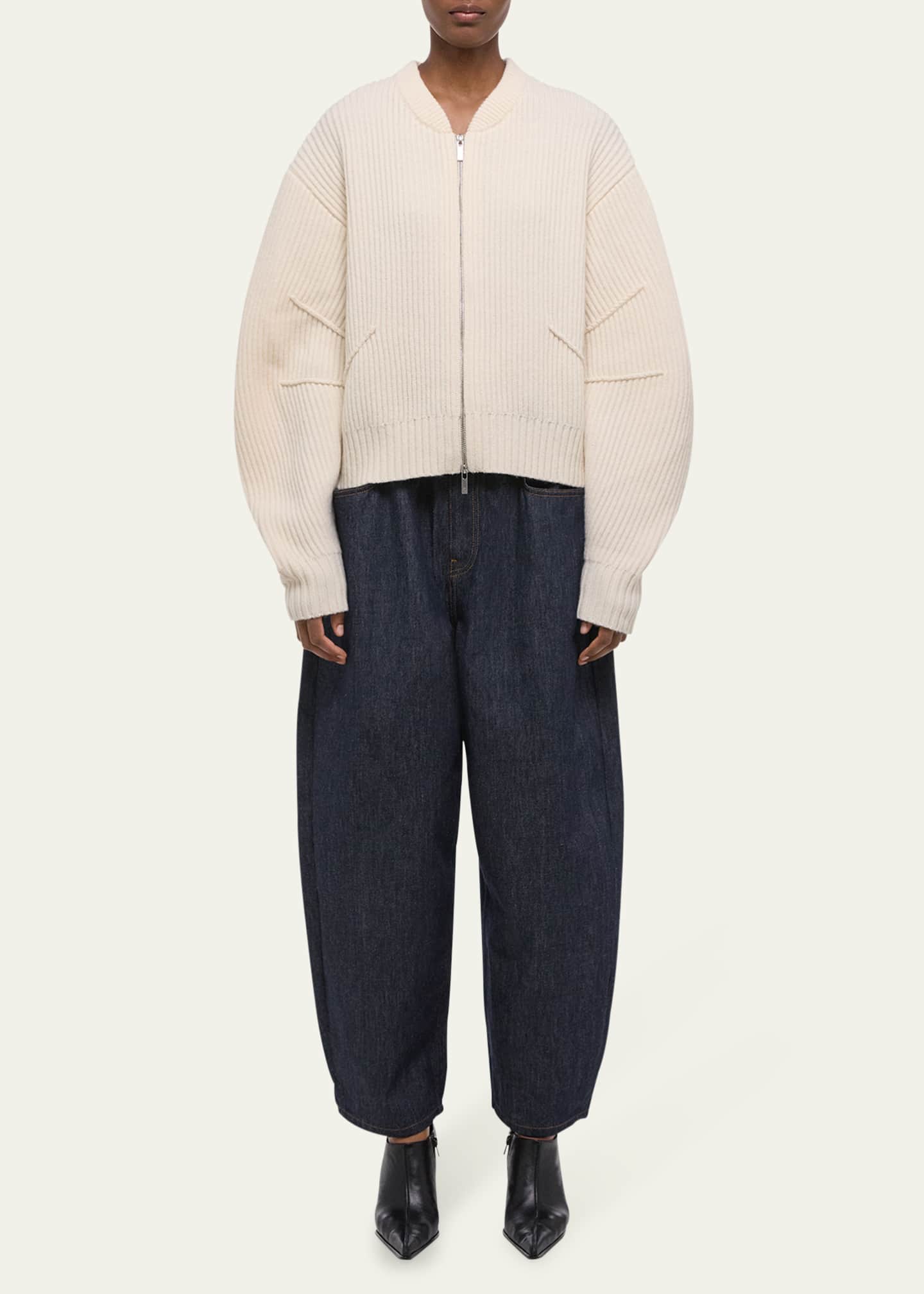 Helmut Lang Apex Woolen Full-Zip Cardigan Image 2 of 4