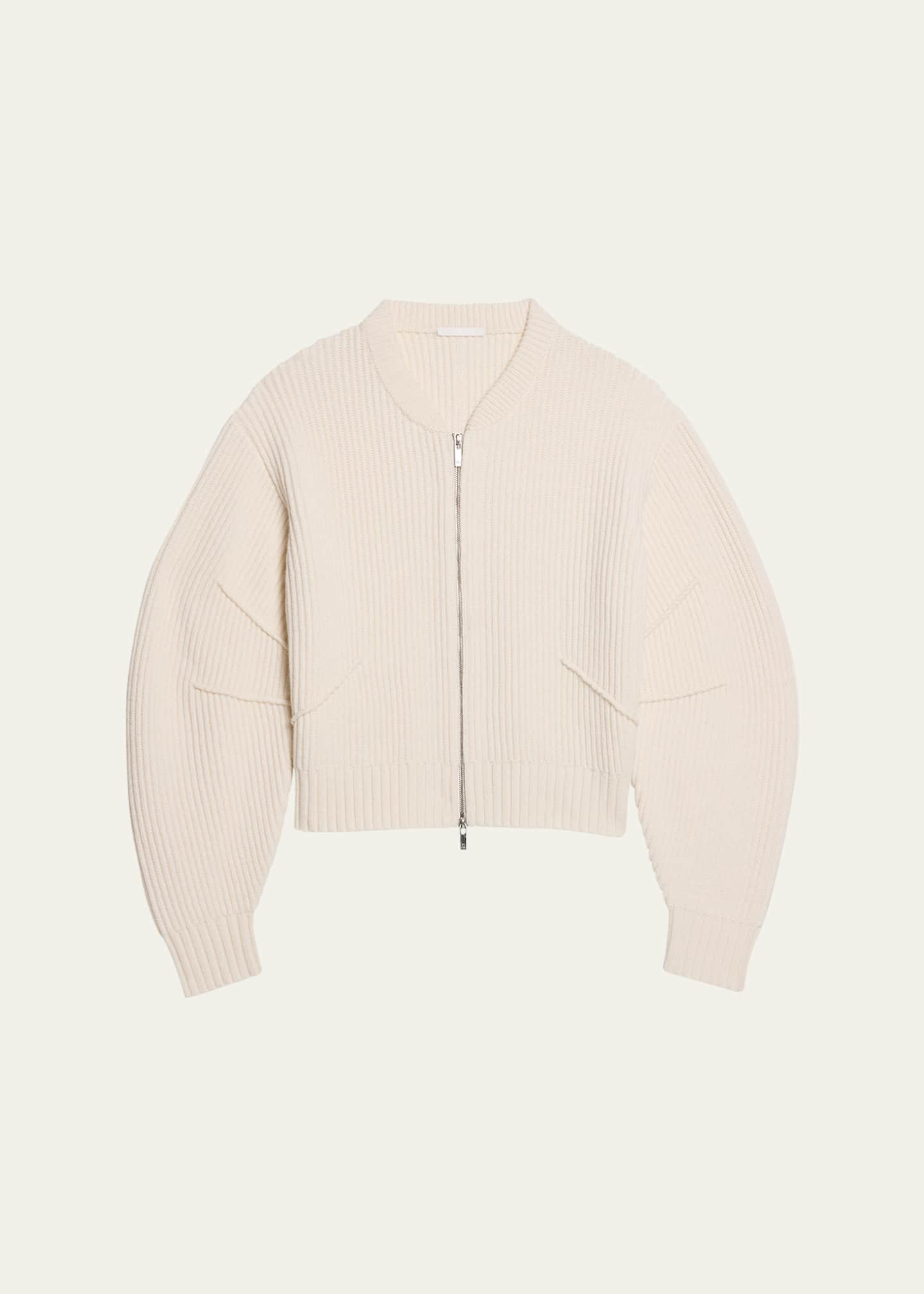 Helmut Lang Apex Woolen Full-Zip Cardigan Image 1 of 4