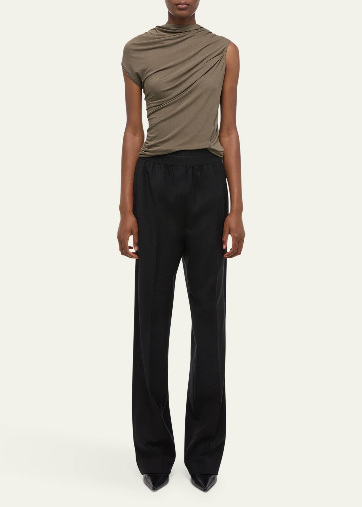 Helmut Lang Logo Waistband Car Trousers Image 2 of 4