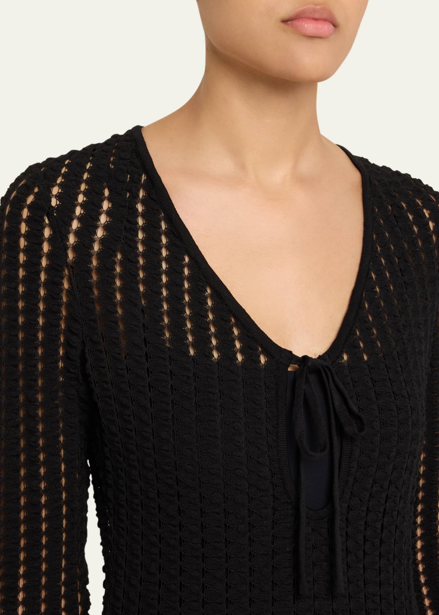 SIMKHAI Elton Open-Knit Keyhole Maxi Dress Image 5 of 5