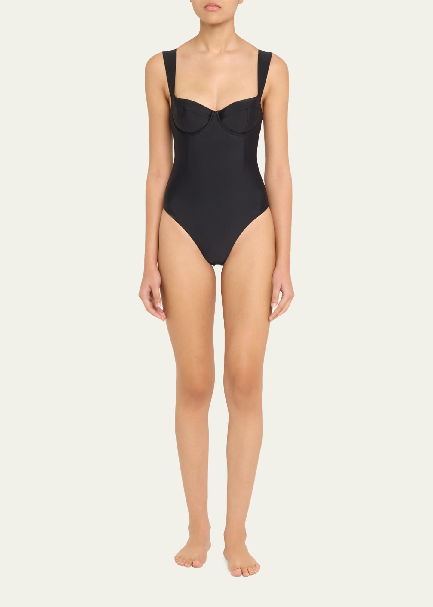 SIMKHAI Kyle Bustier One-Piece Swimsuit Image 2 of 4