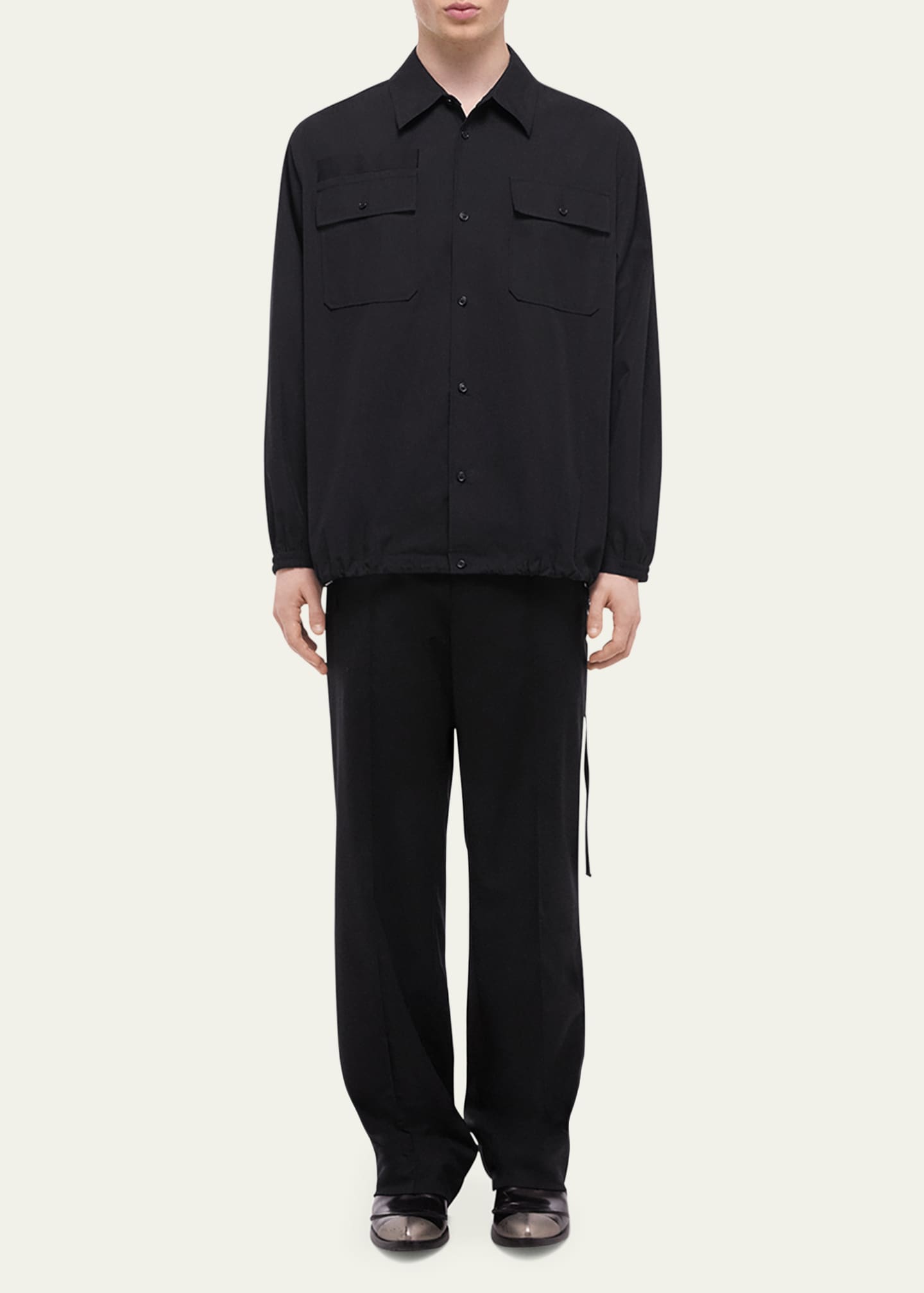 Helmut Lang Men's Light Military Uniform Shirt Image 2 of 4