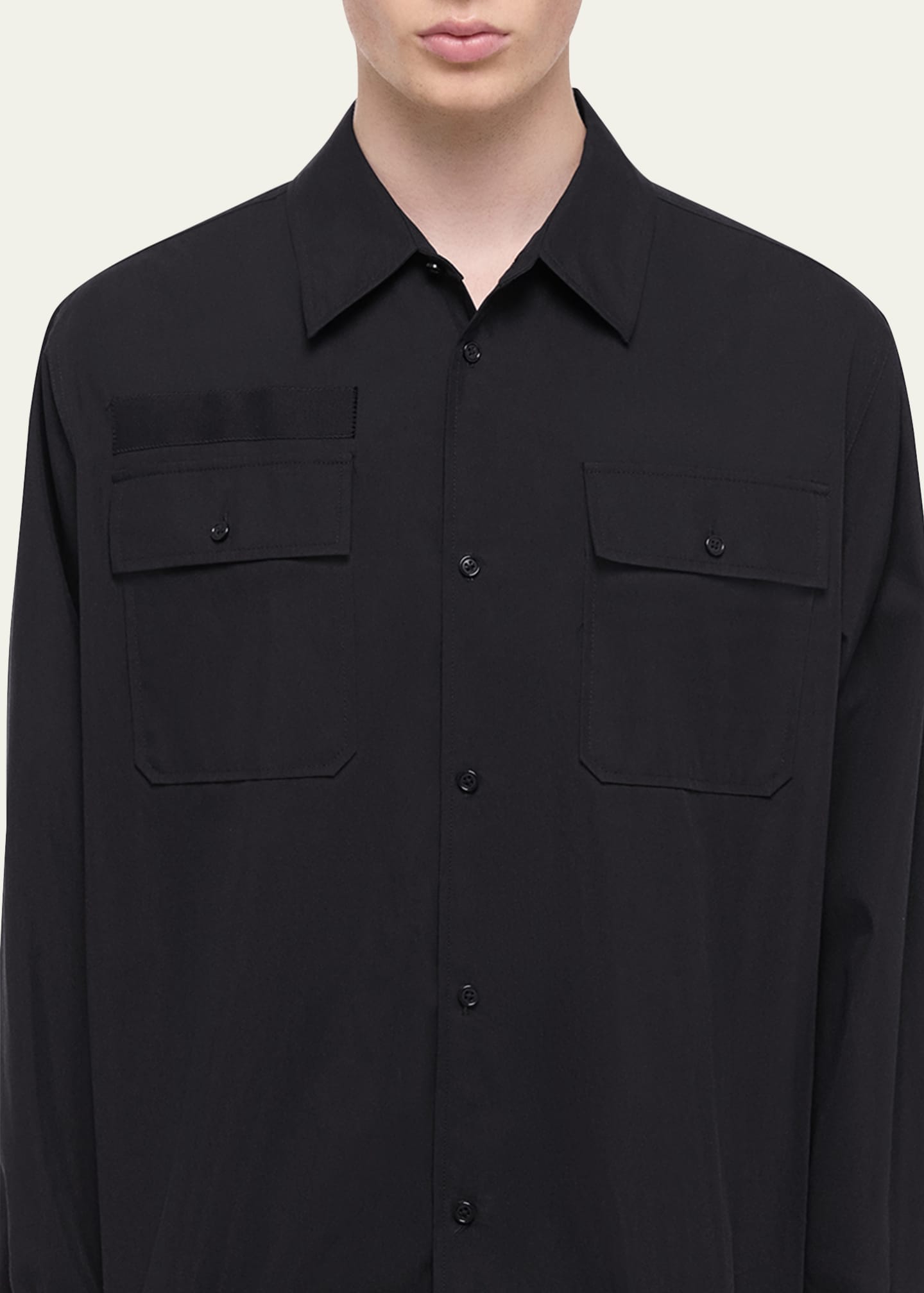 Helmut Lang Men's Light Military Uniform Shirt Image 4 of 4