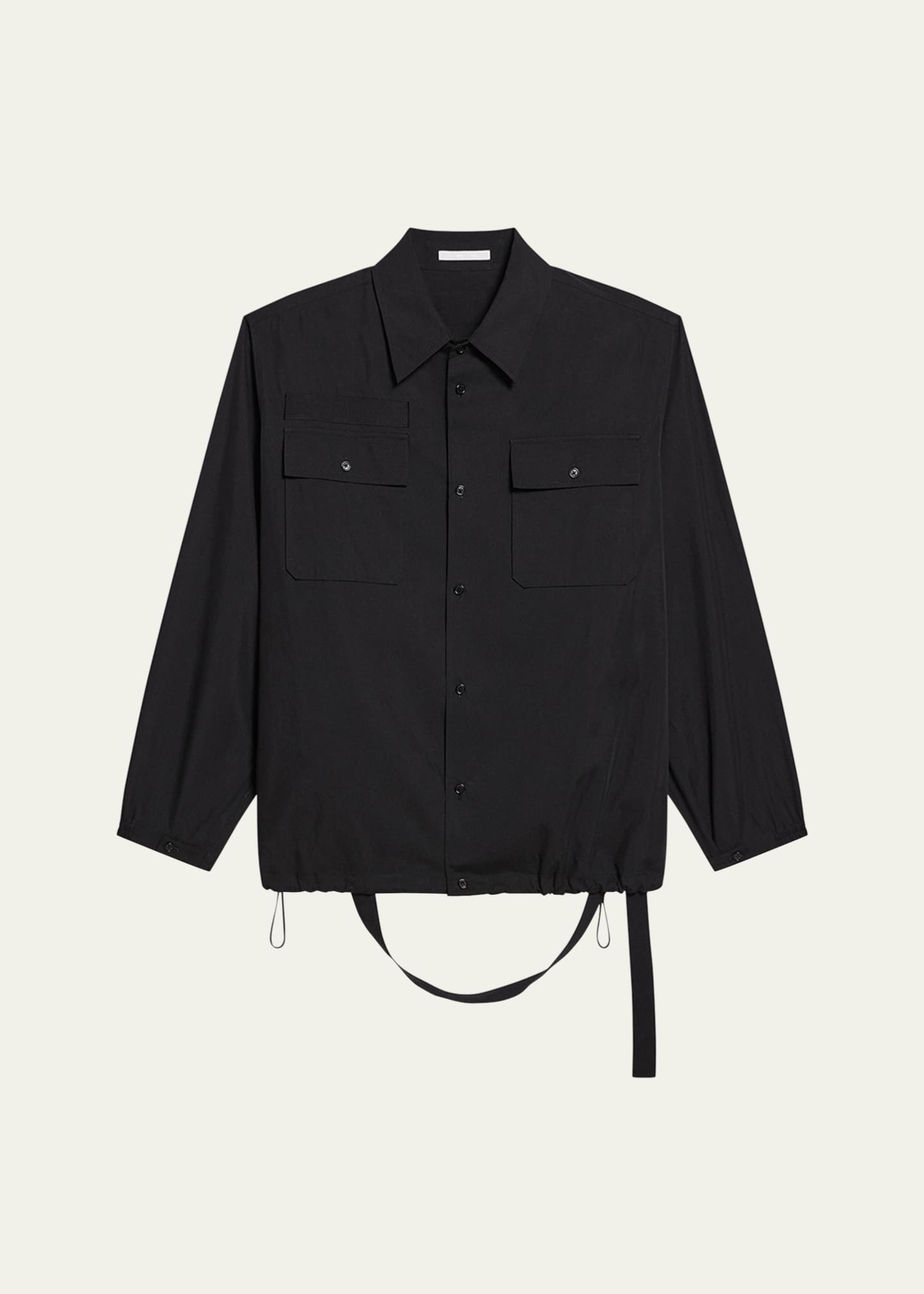 Helmut Lang Men's Light Military Uniform Shirt Image 1 of 4
