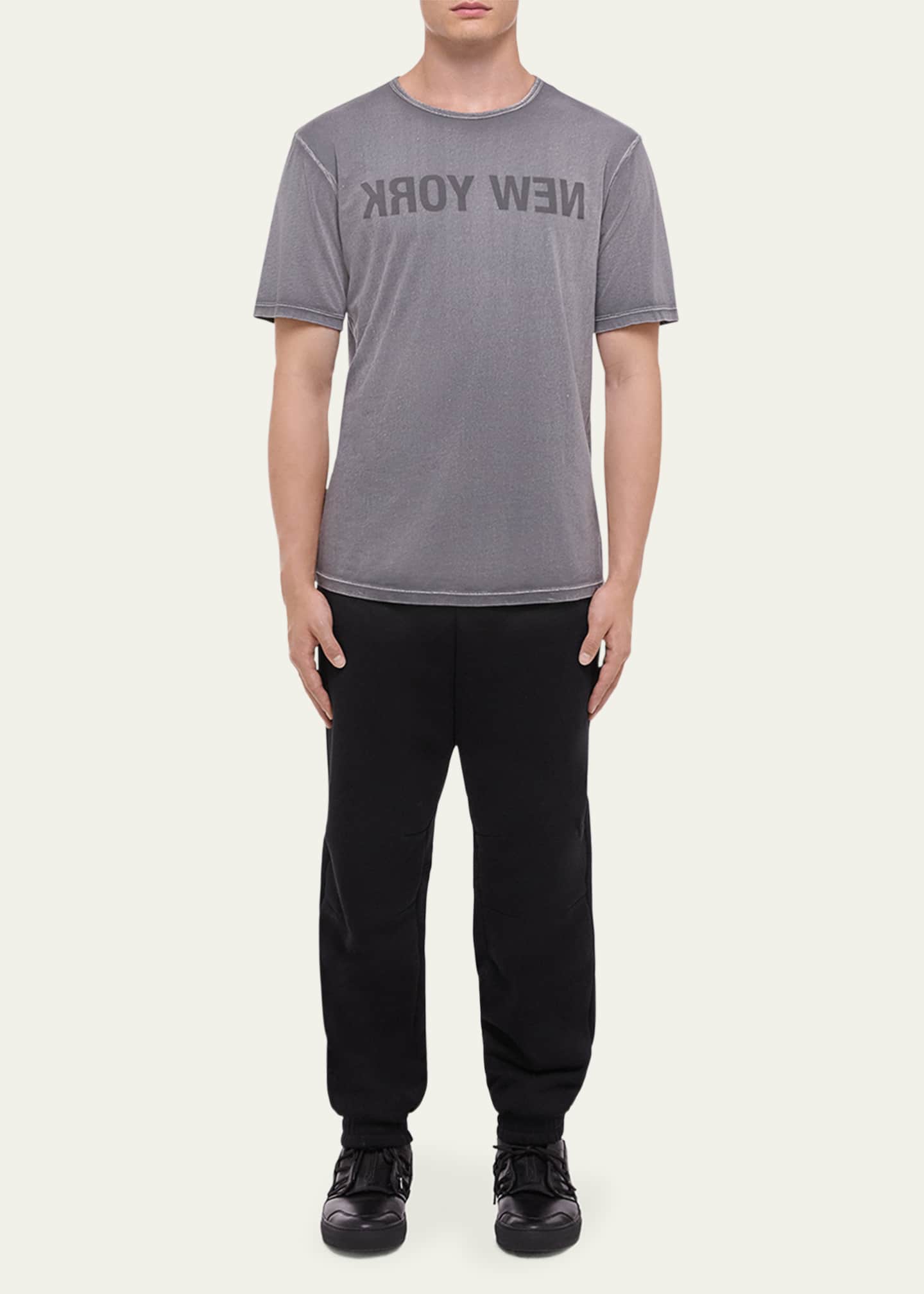 Helmut Lang Men's Thin Jersey New York T-Shirt Image 2 of 5