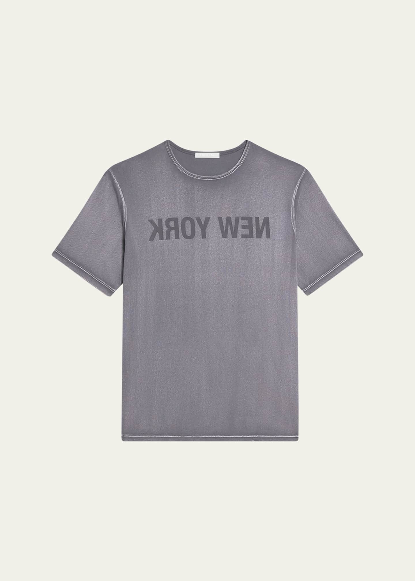 Helmut Lang Men's Thin Jersey New York T-Shirt Image 1 of 5