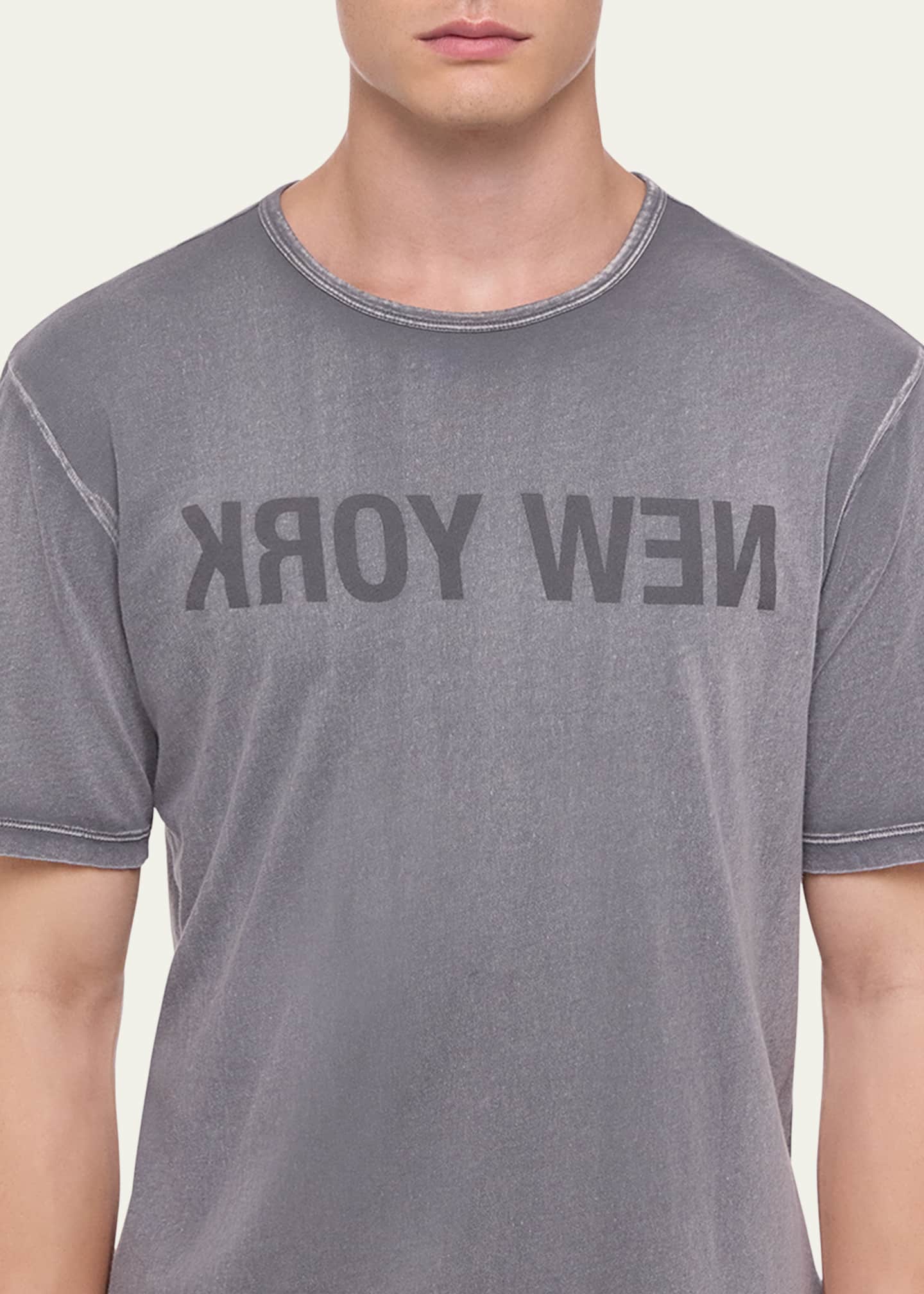 Helmut Lang Men's Thin Jersey New York T-Shirt Image 5 of 5