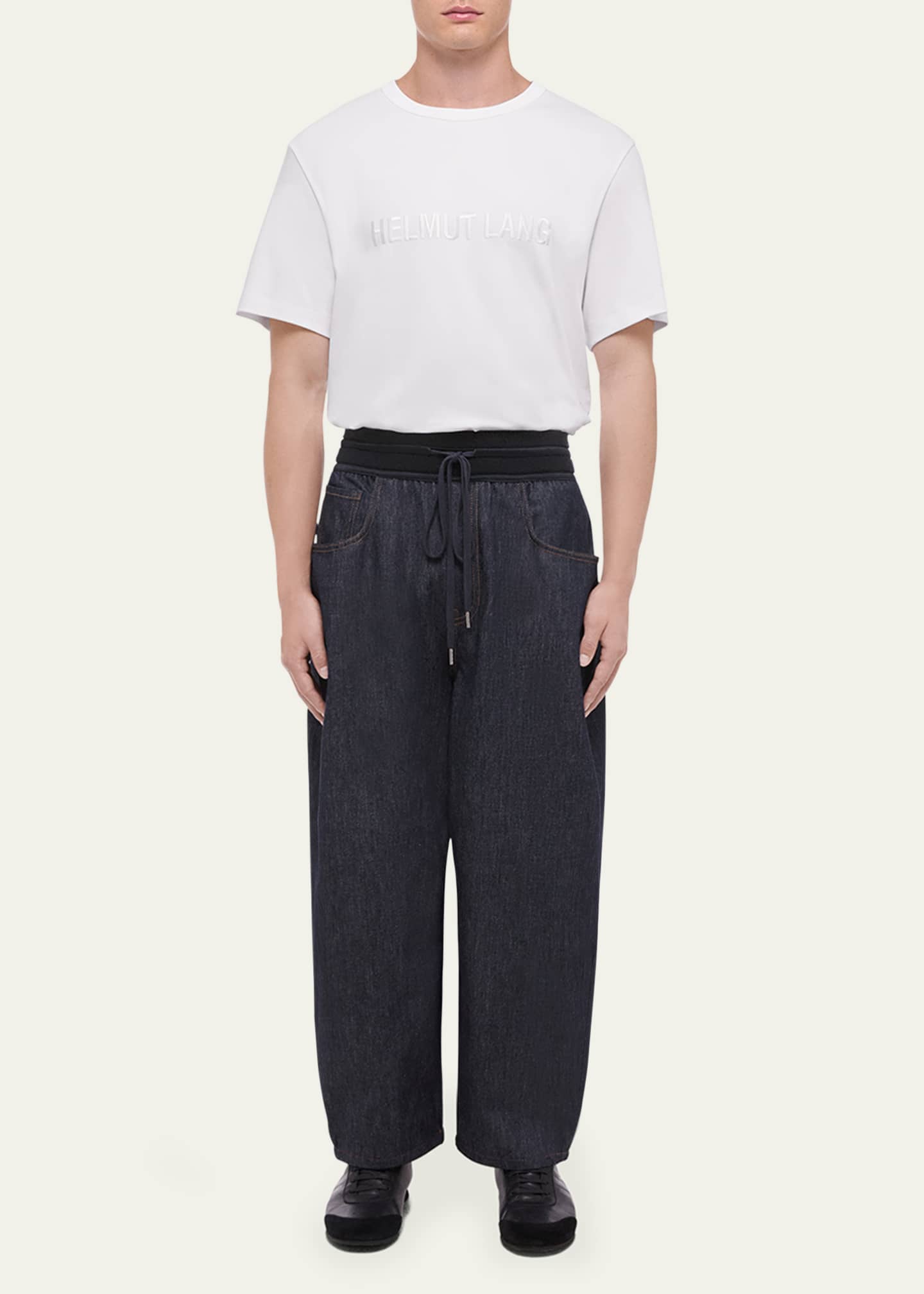 Helmut Lang Men's Raw Denim Cocoon Jeans Image 2 of 5