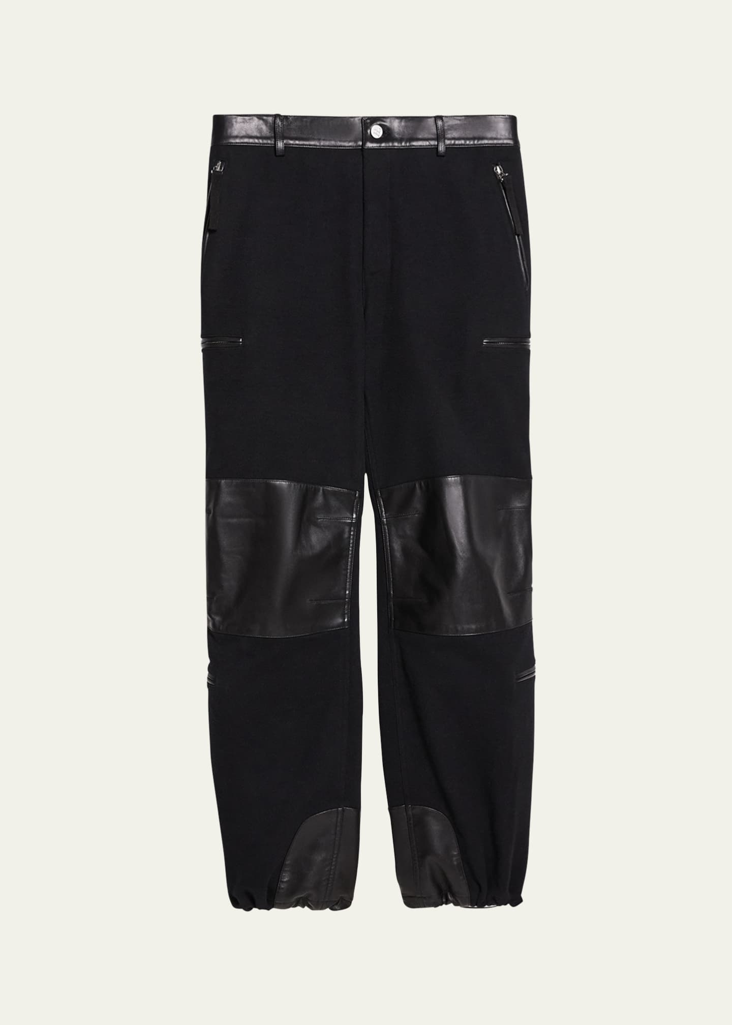 Helmut Lang Men's Work Pants with Leather Patches - Bergdorf