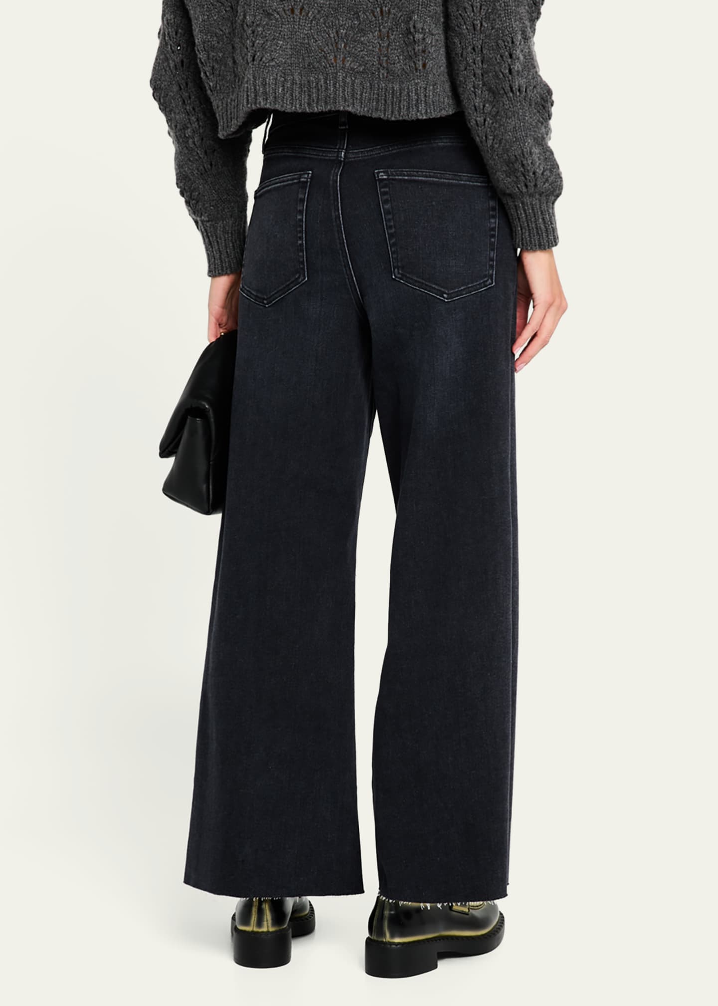 FRAME Le Palazzo Crop Jeans Image 3 of 5