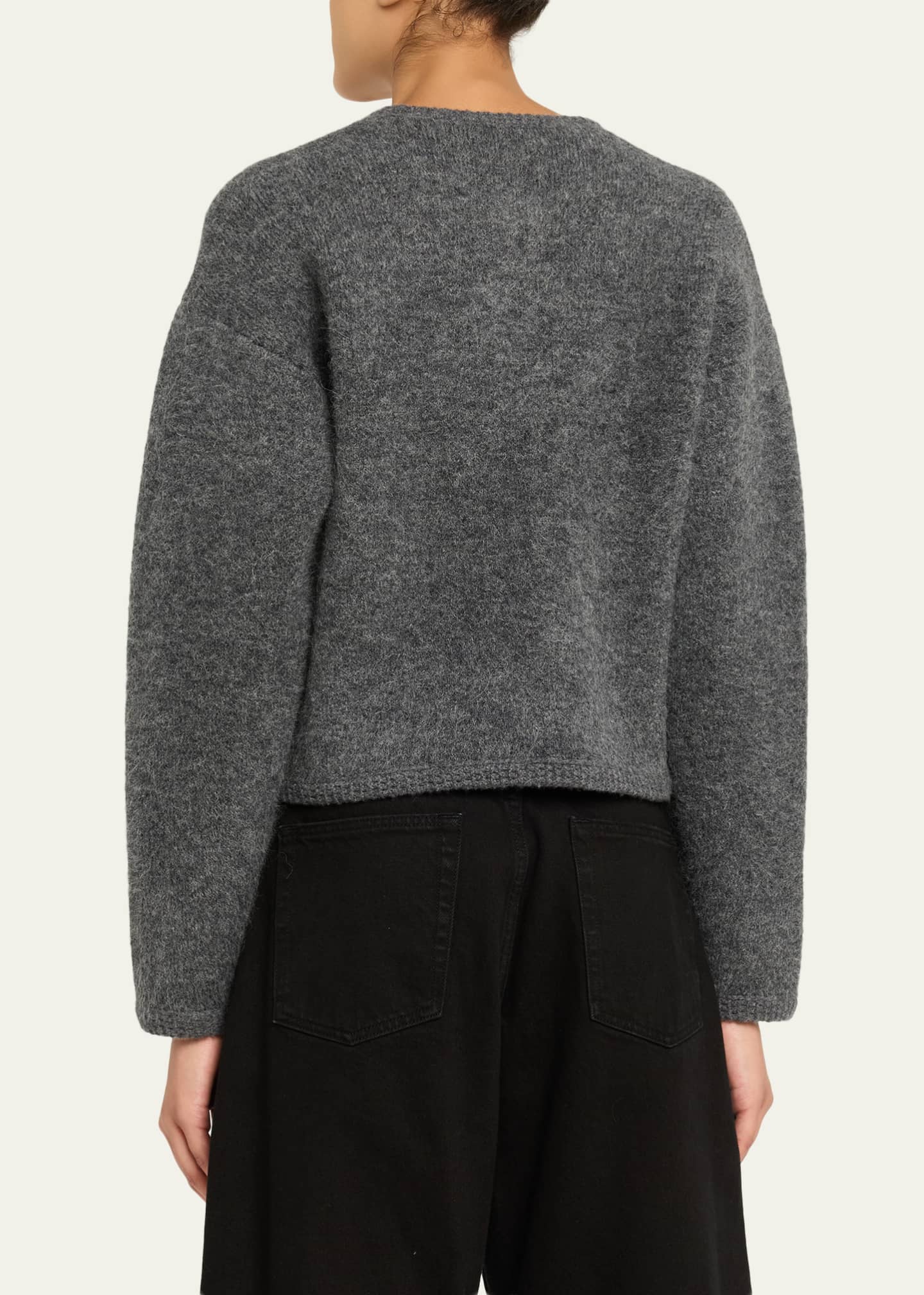 Lofty Crochet Trim Cashmere Cardigan